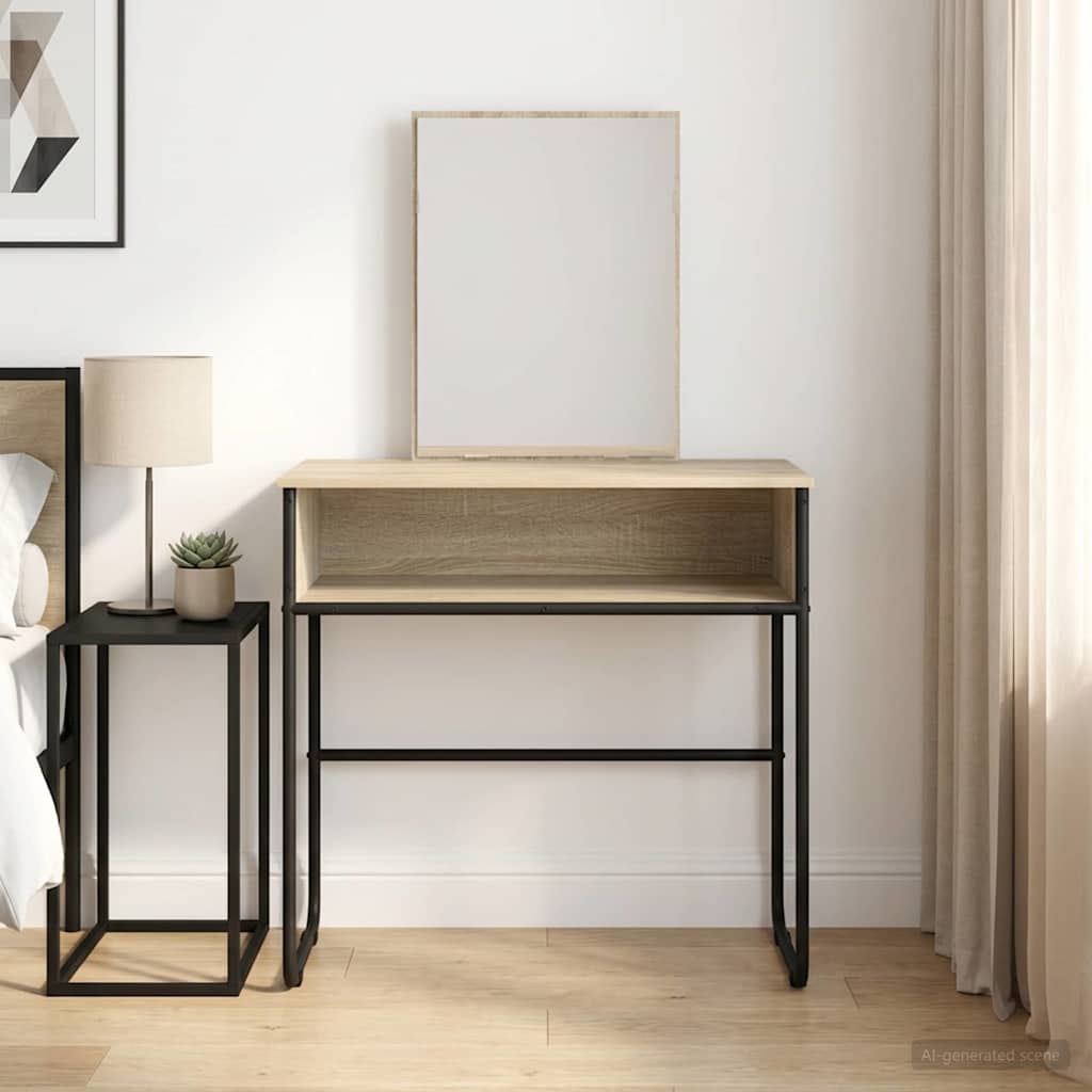 vidaXL Plafondtafel Grijs Sonoma 81 x 40 x 131 cm Bewerkt hout