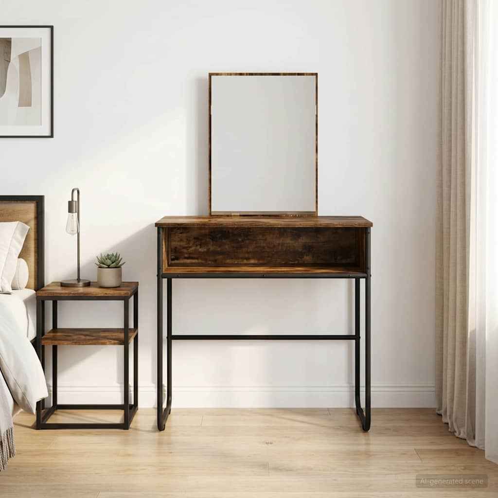 vidaXL Plafondtafel Grijs Sonoma 81 x 40 x 131 cm Bewerkt hout