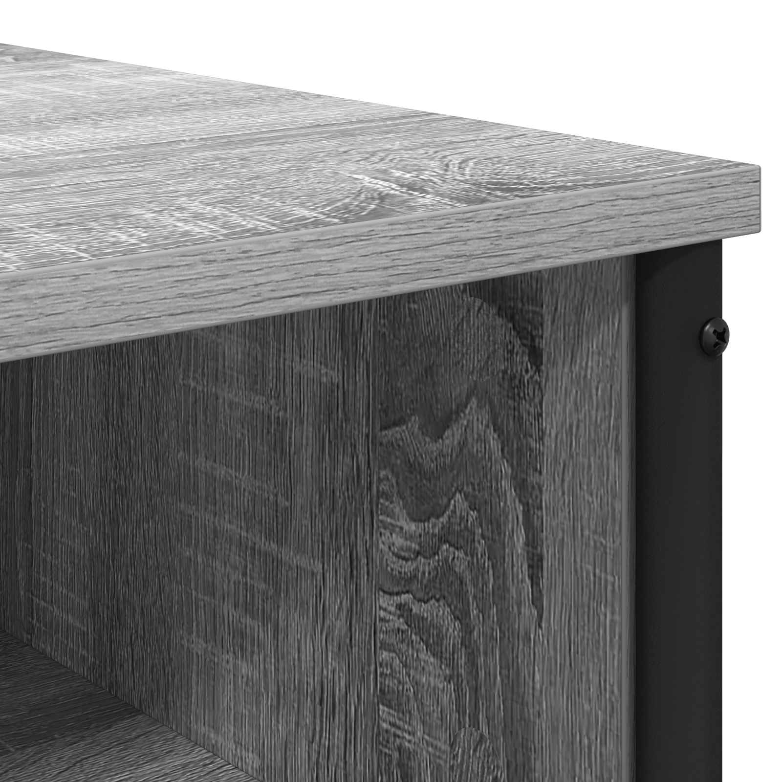 vidaXL Plafondtafel Grijs Sonoma 81 x 40 x 131 cm Bewerkt hout