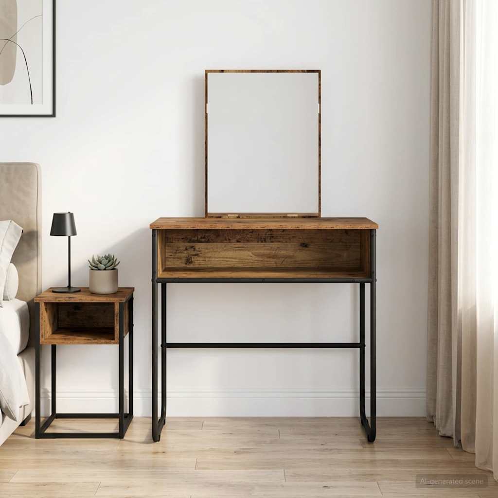 vidaXL Plafondtafel Grijs Sonoma 81 x 40 x 131 cm Bewerkt hout