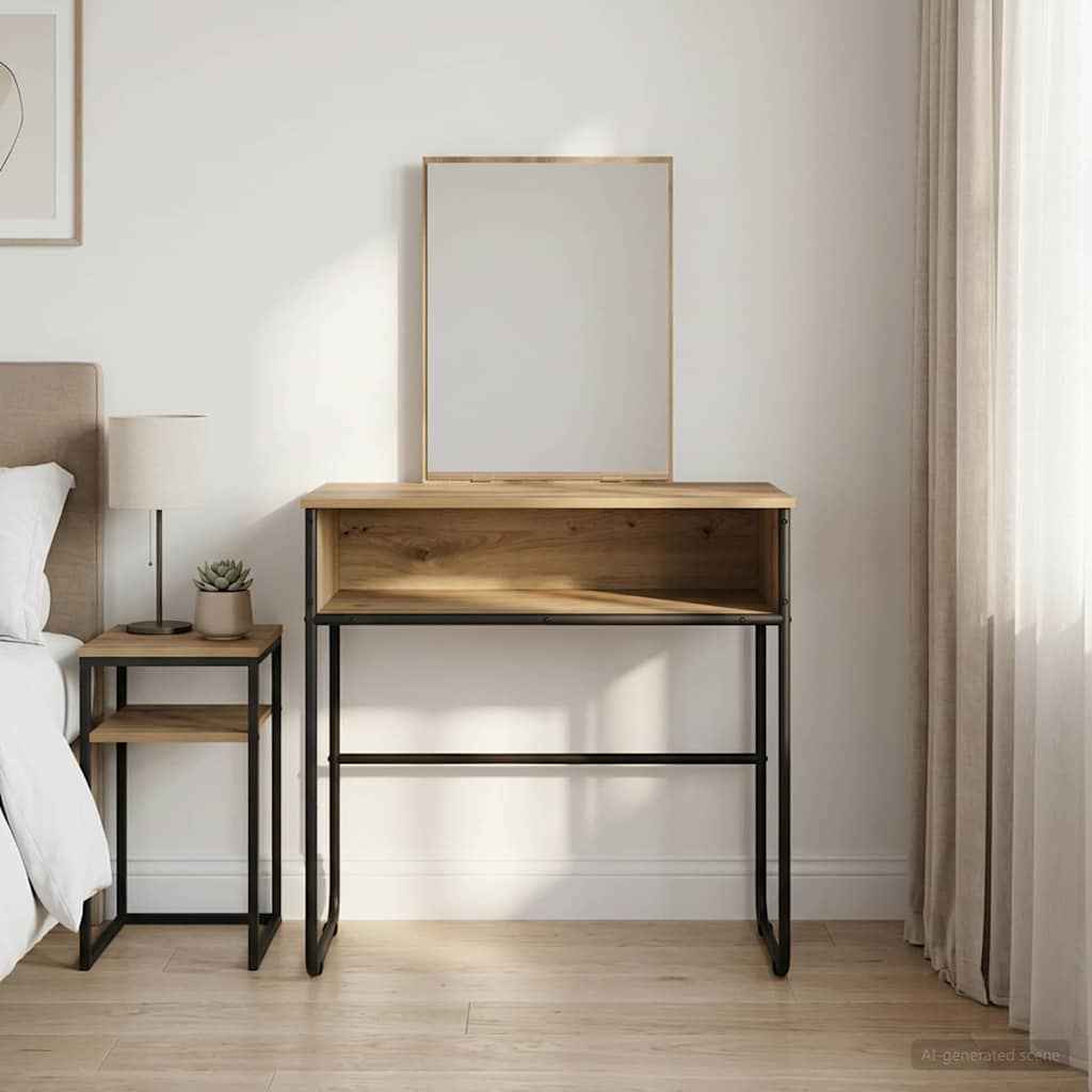 vidaXL Plafondtafel Grijs Sonoma 81 x 40 x 131 cm Bewerkt hout