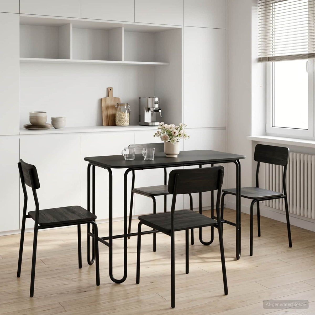 vidaXL Eettafel 100 x 50 x 75 cm Bewerkt hout Oud hout Rechthoekig