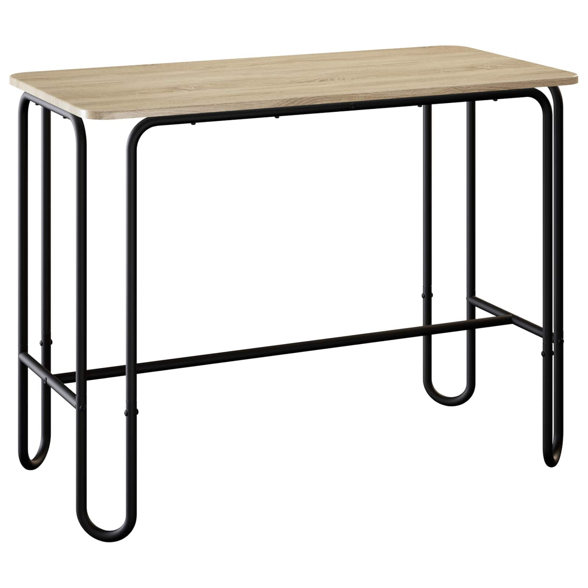 vidaXL Eettafel 100 x 50 x 75 cm Bewerkt hout Oud hout Rechthoekig
