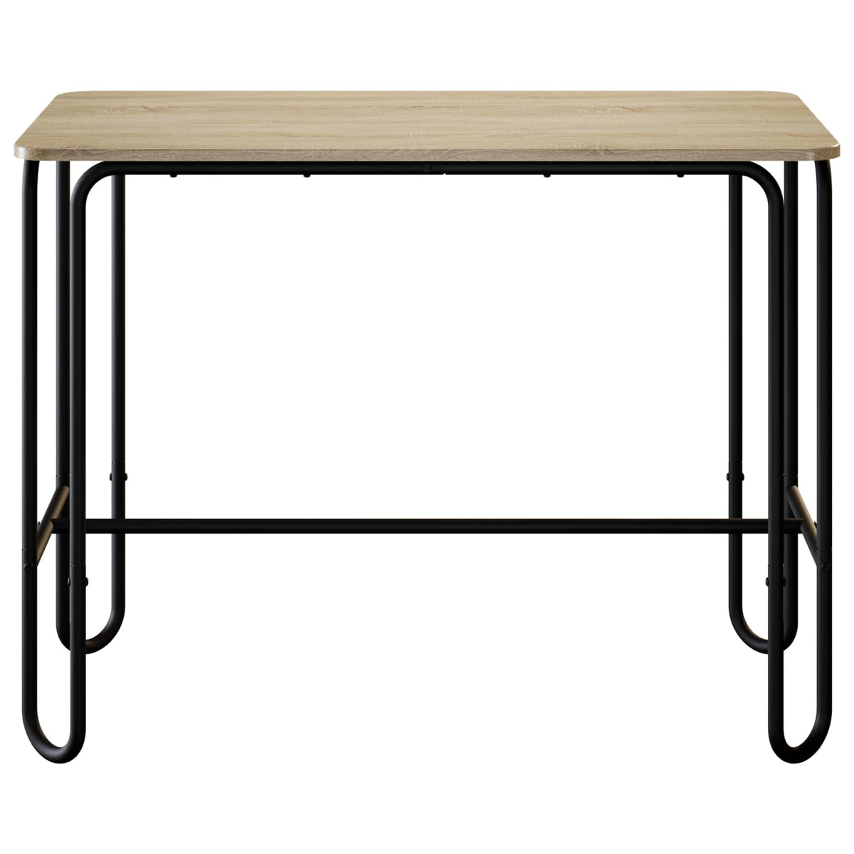 vidaXL Eettafel 100 x 50 x 75 cm Bewerkt hout Oud hout Rechthoekig