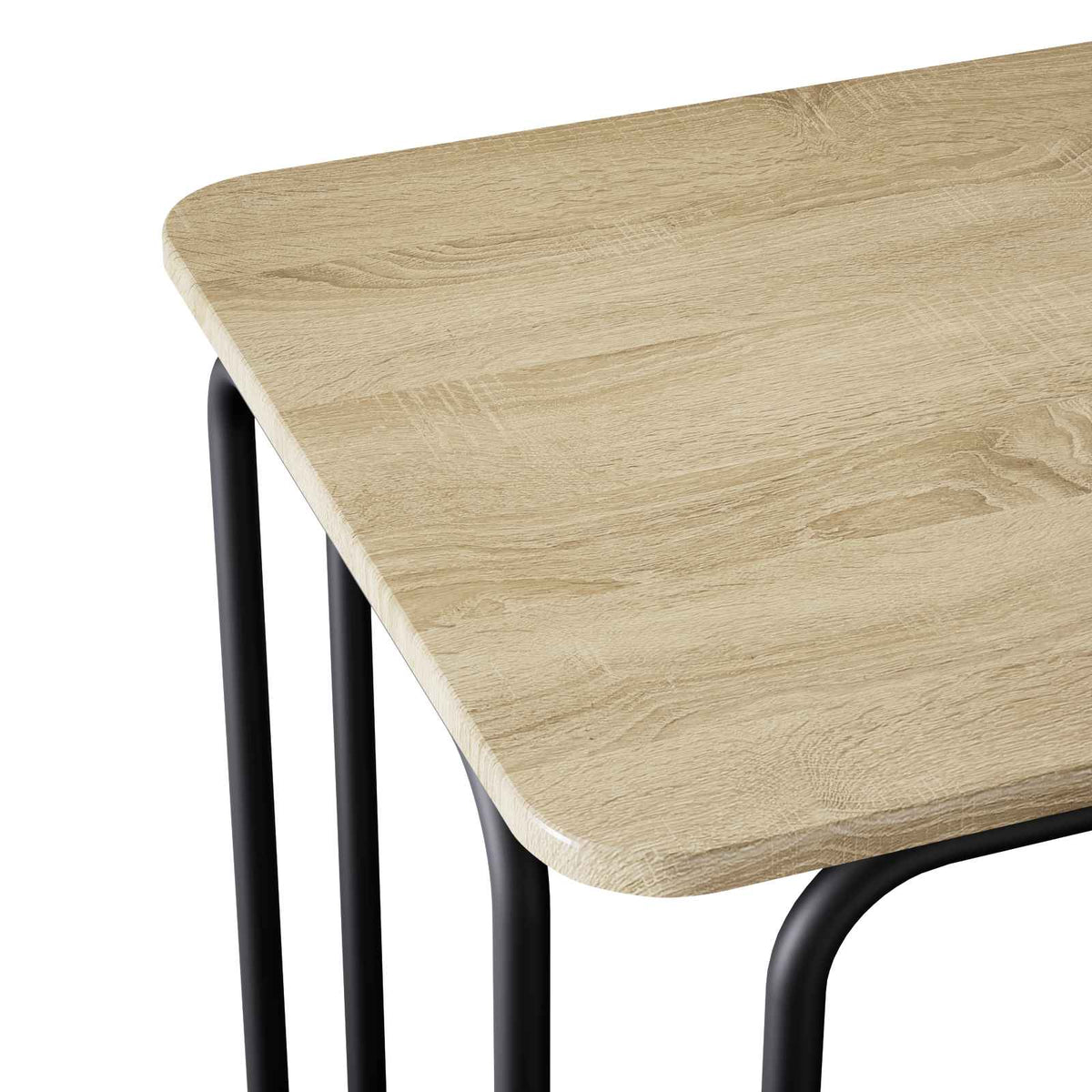 vidaXL Eettafel 100 x 50 x 75 cm Bewerkt hout Oud hout Rechthoekig