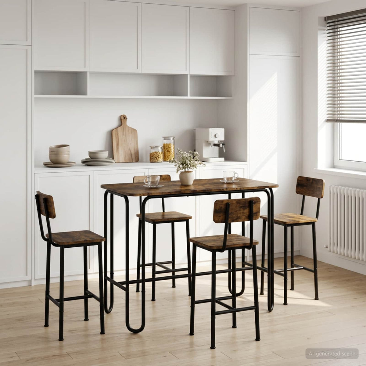 vidaXL Eettafel 100 x 50 x 75 cm Bewerkt hout Oud hout Rechthoekig
