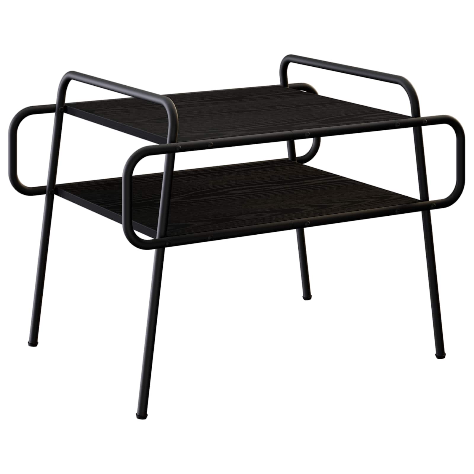 vidaXL Salontafel Gerookt eiken 70 x 50 x 51 cm Bewerkt hout