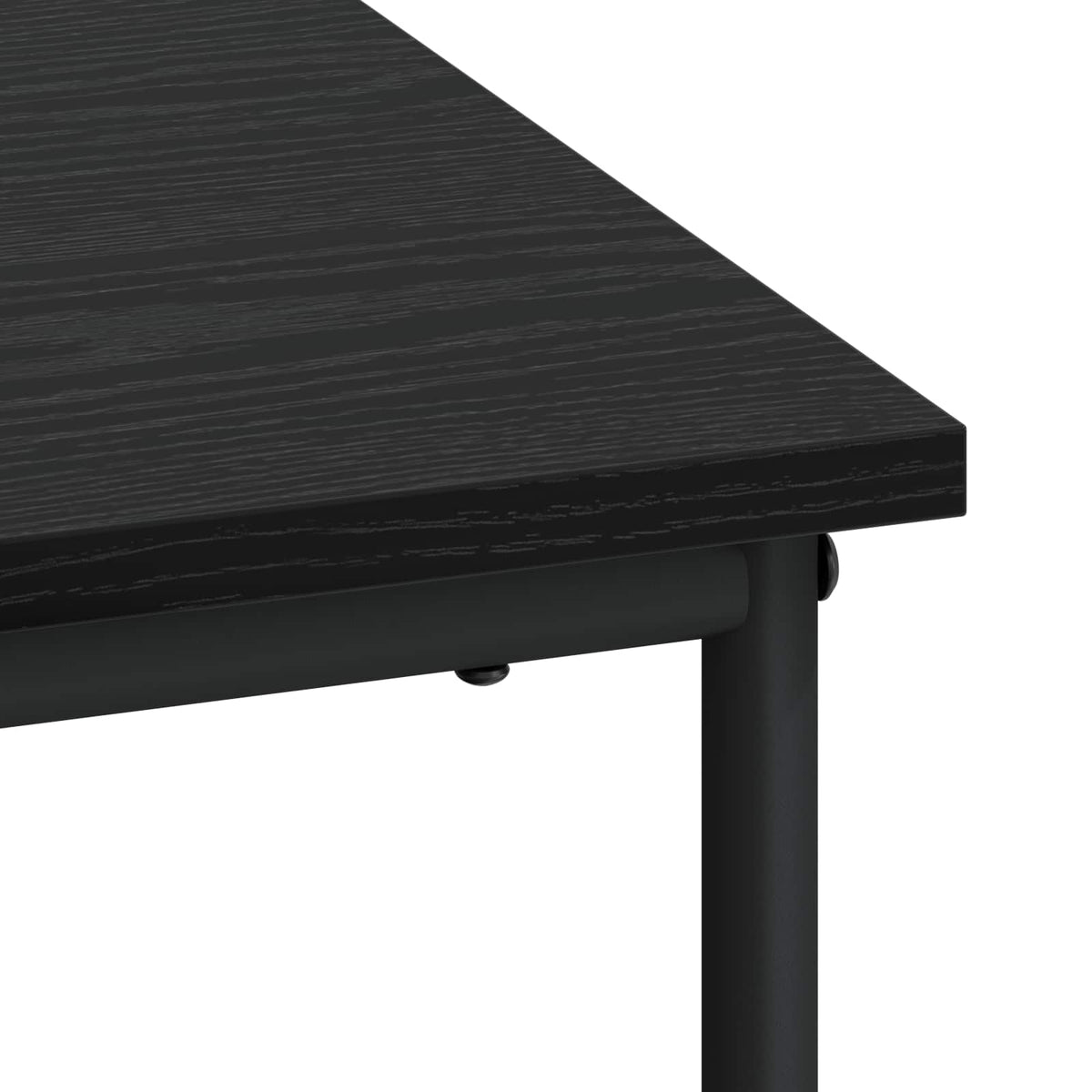 vidaXL Bureau met opbergruimte Zwart eiken 100 x 50 x 75 cm