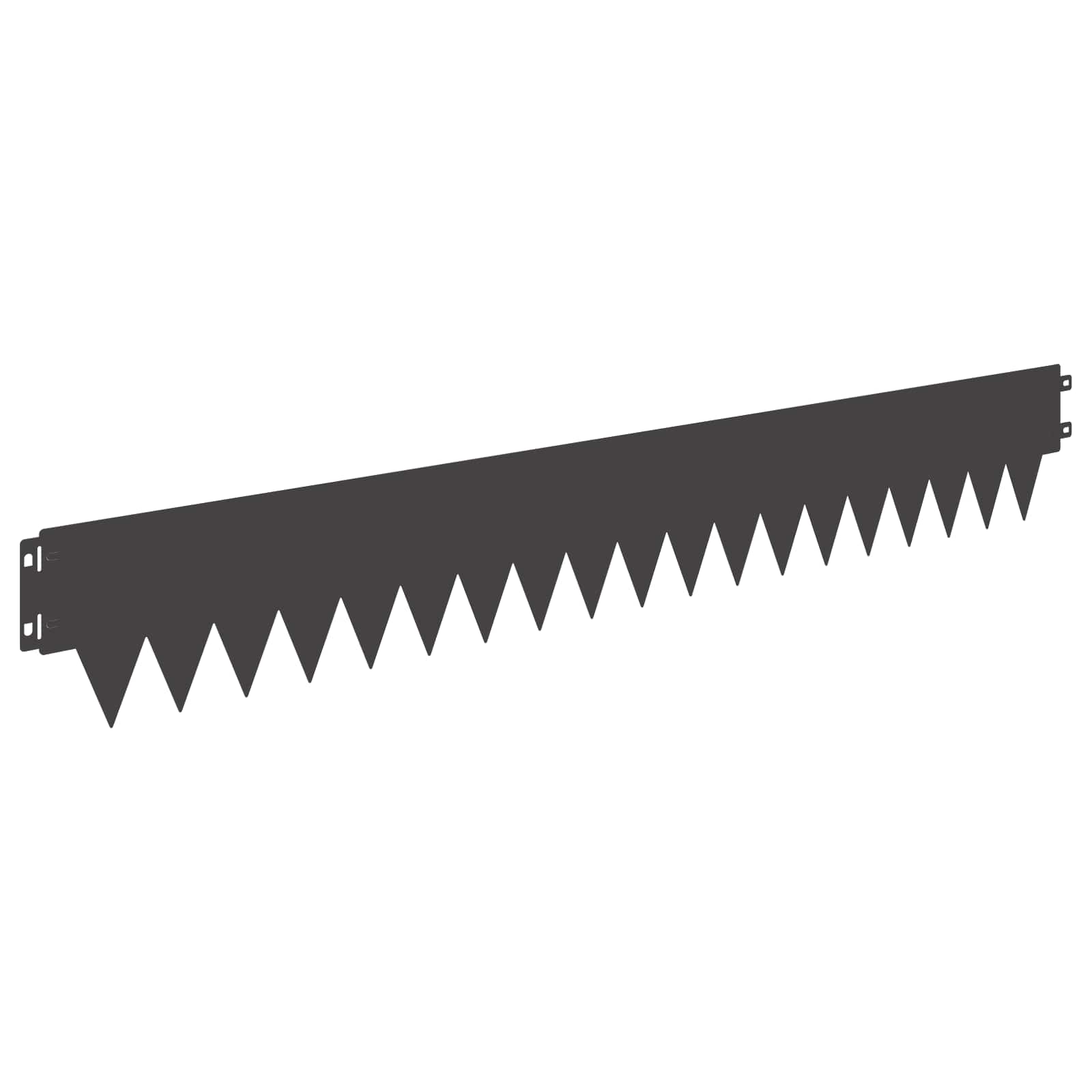 vidaXL Tuinrand 10 pcs Lengte Hoogte 103 x 15 cm Staal Zwart