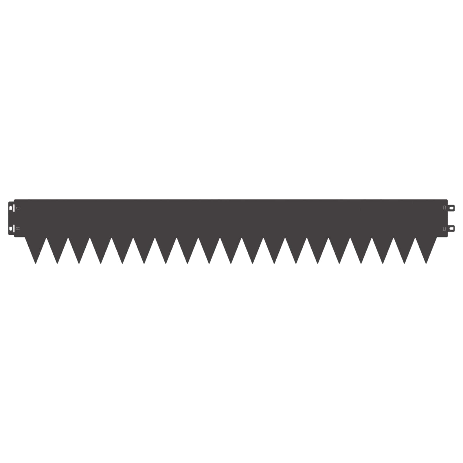 vidaXL Tuinrand 10 pcs Lengte Hoogte 103 x 15 cm Staal Zwart