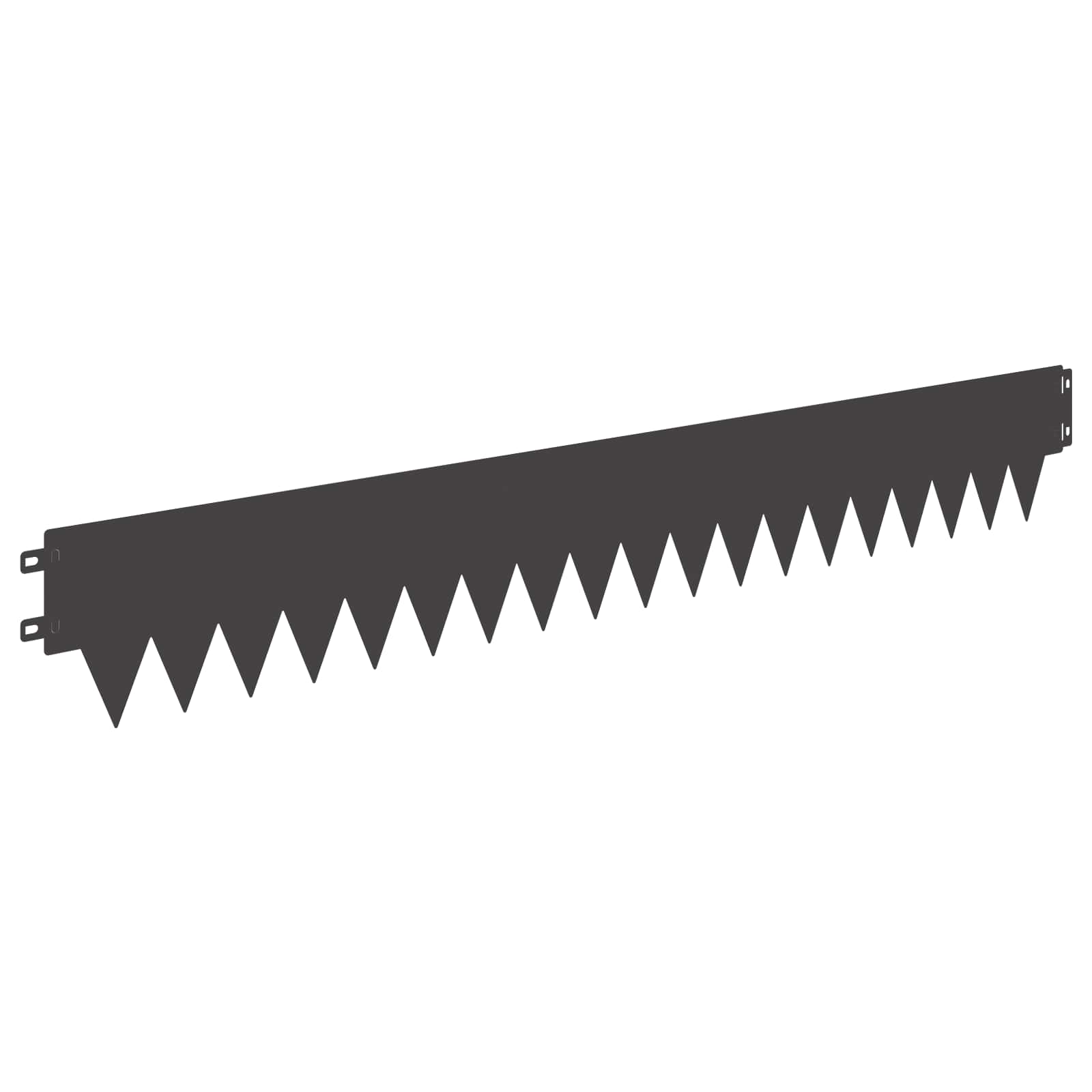vidaXL Tuinrand 10 pcs Lengte Hoogte 103 x 15 cm Staal Zwart