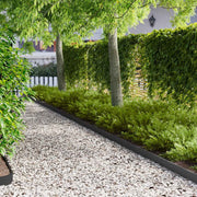 vidaXL Gazonrand 10 pcs 103 x 10 cm Staal Zwart