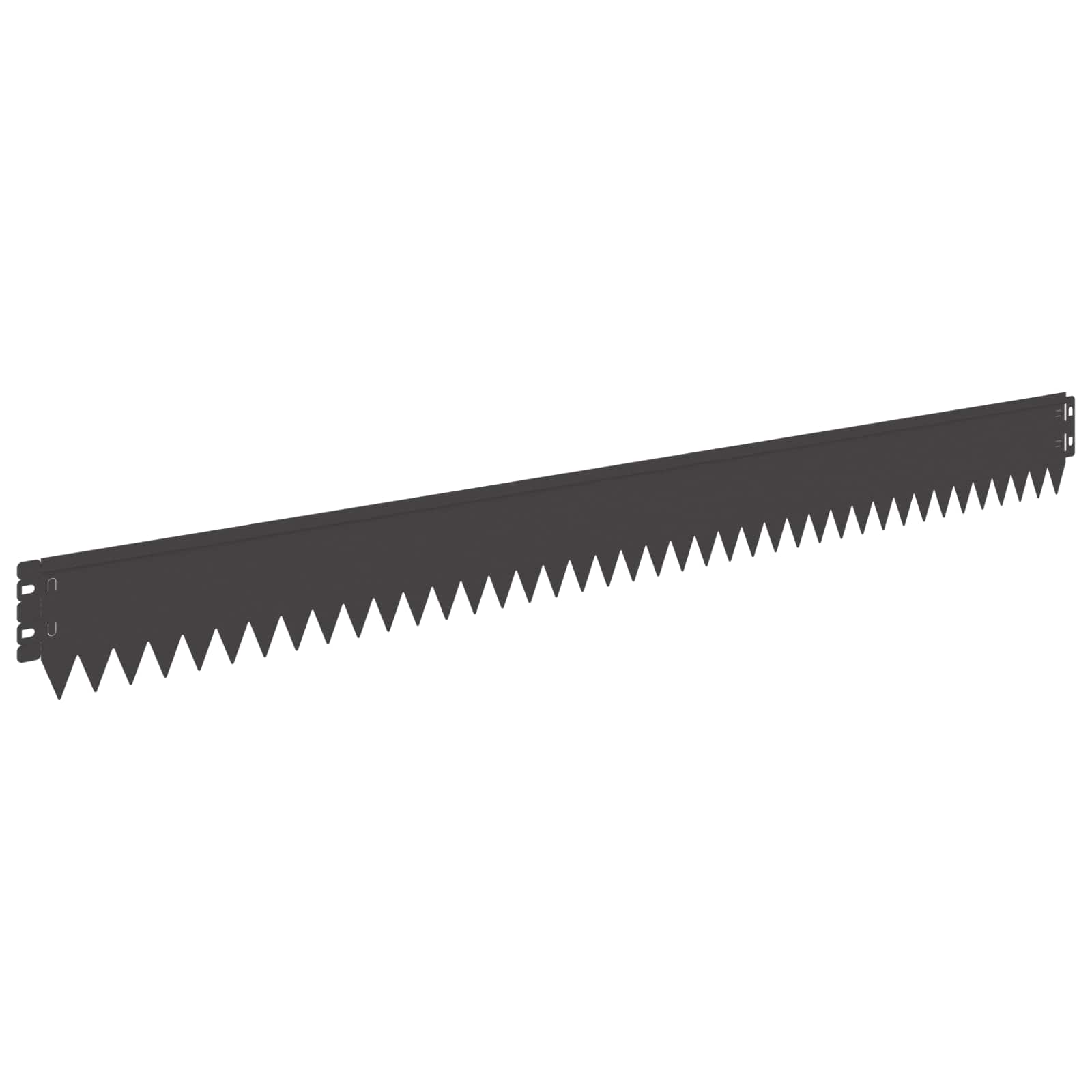 vidaXL Gazonrand 10 pcs 103 x 10 cm Staal Zwart
