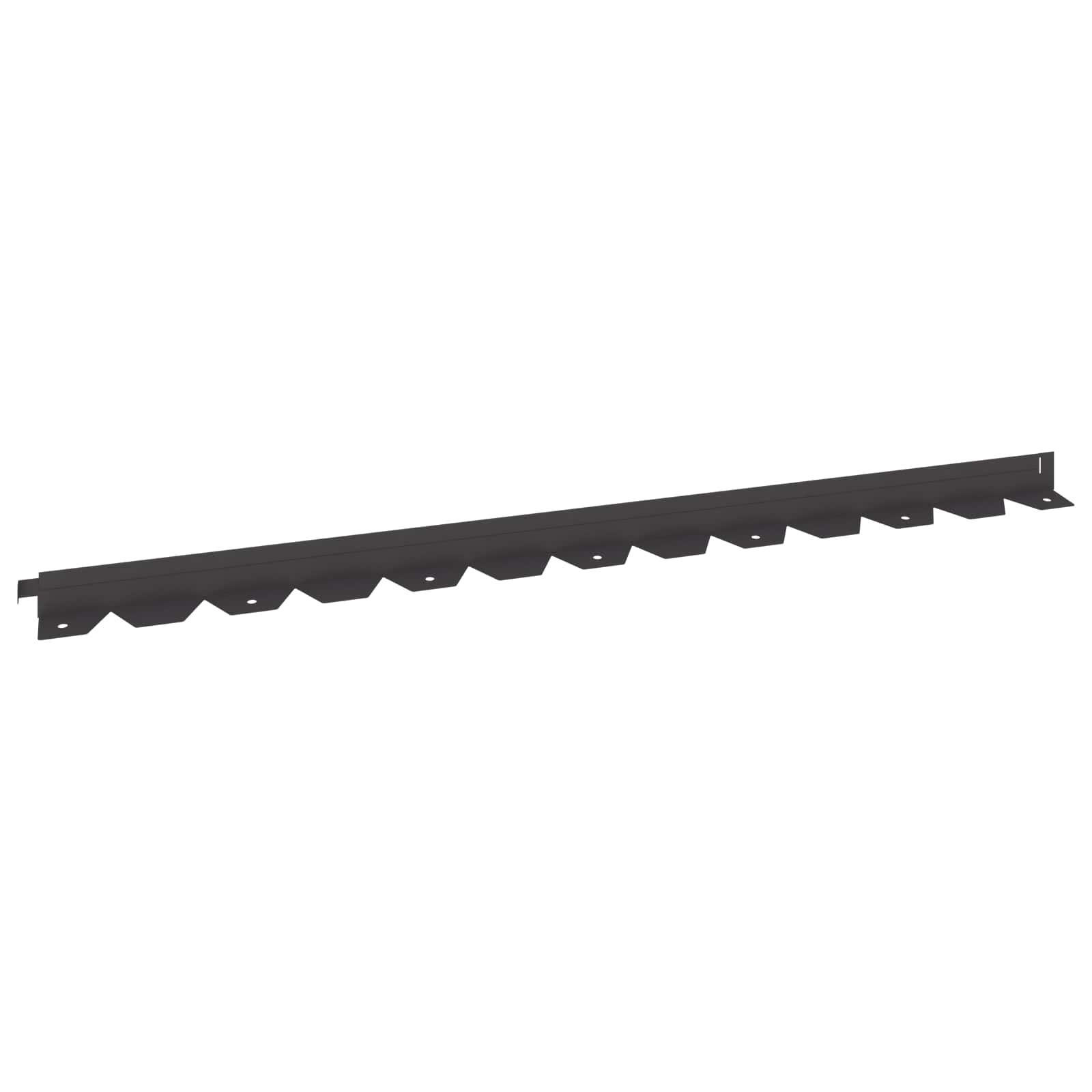 vidaXL Gazonrand 10 pcs 102 x 4 x 4 cm Staal Wit