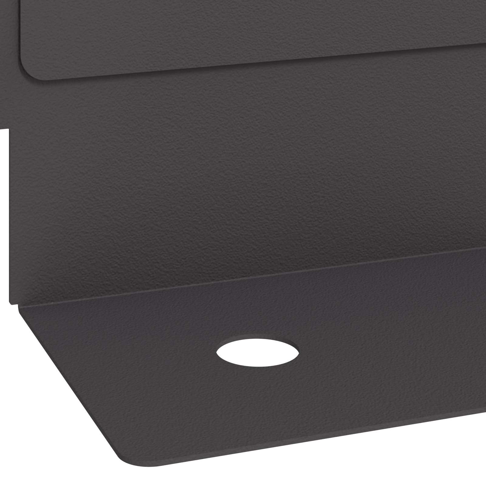 vidaXL Gazonrand 10 pcs 102 x 4 x 4 cm Staal Wit