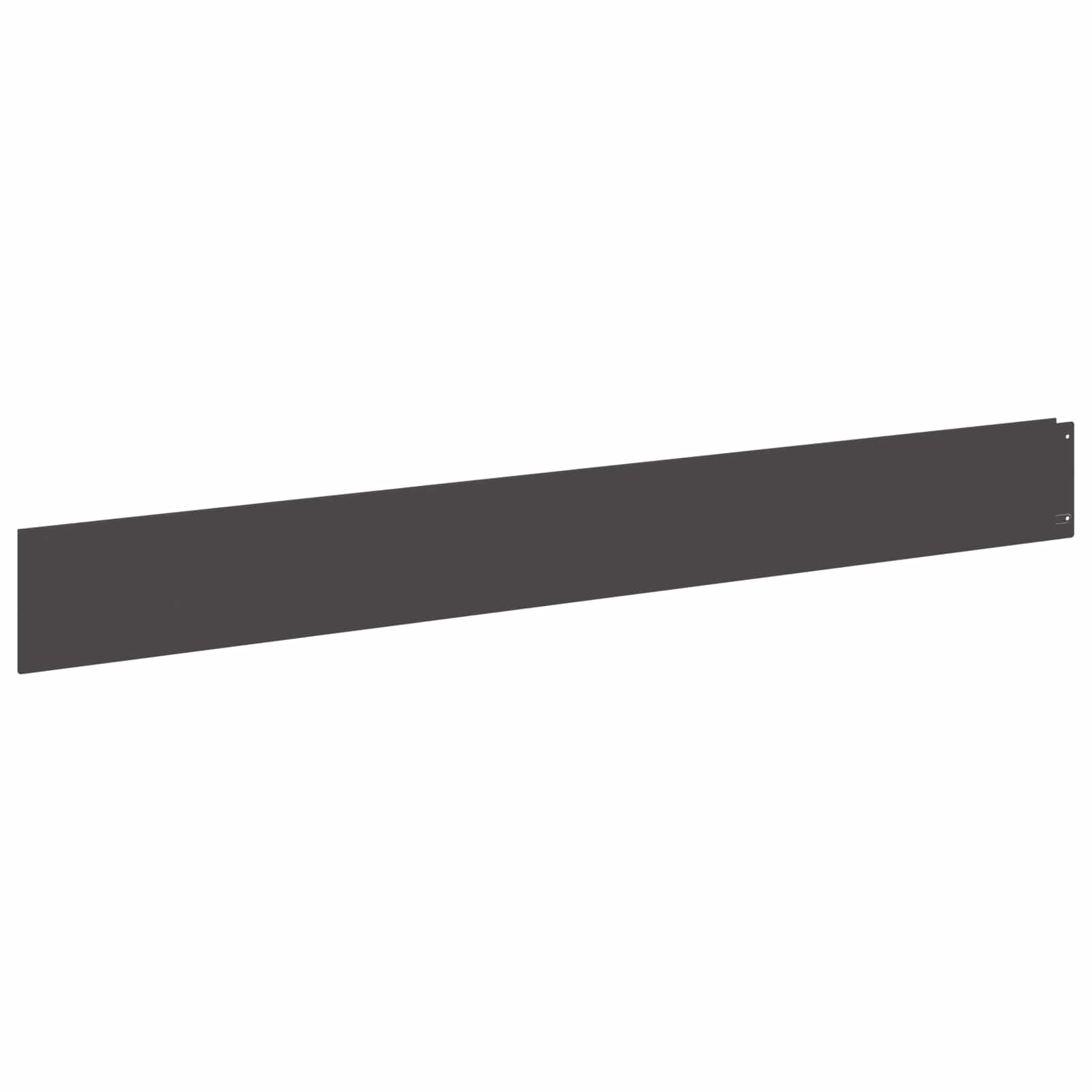 vidaXL Gazonrand 10 pcs 100 x 12 cm Staal Antracietkleurig