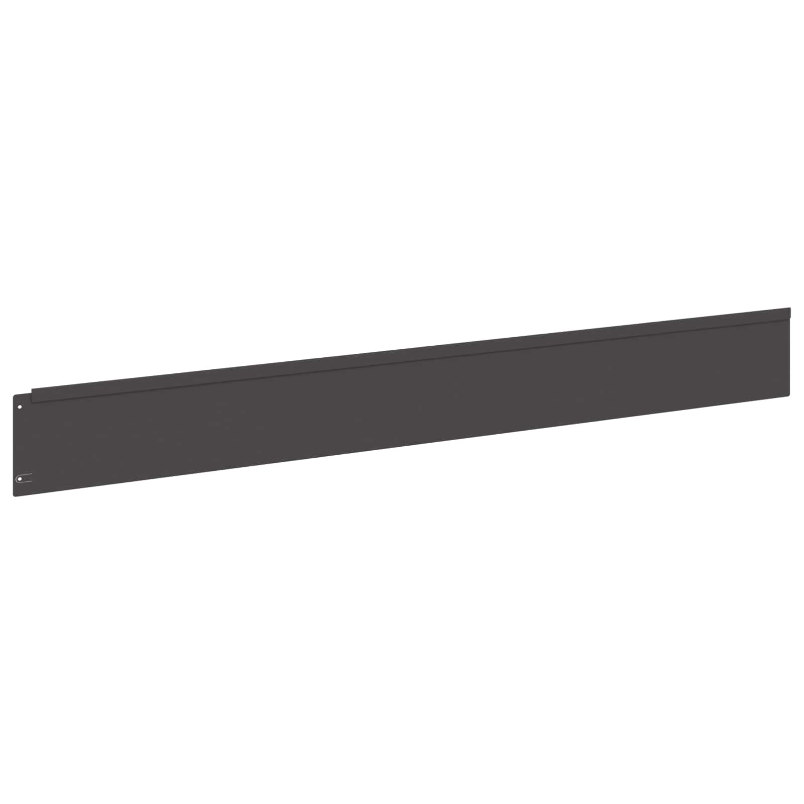 vidaXL Gazonrand 10 pcs 100 x 12 cm Staal Antracietkleurig