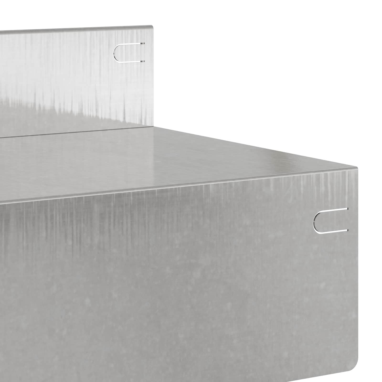 vidaXL Gazonrand 10 pcs 100 x 10 x 8 cm Staal Zilverkleurig