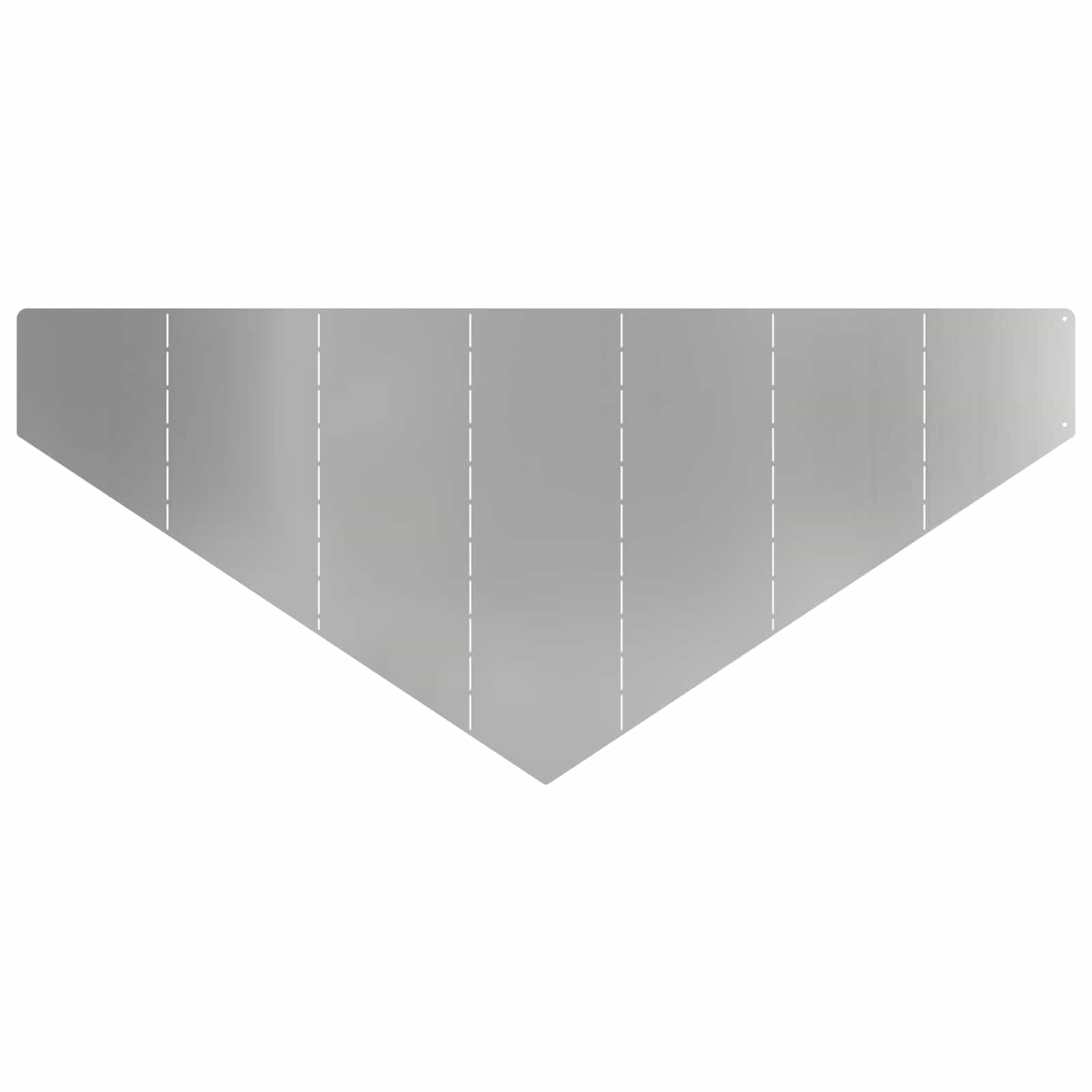 vidaXL Gazonrand 100 x 45 cm Staal Zilverkleurig