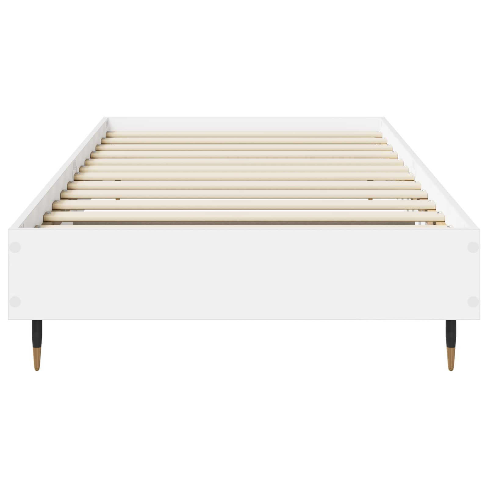 vidaXL Bedframe Wit 80 x 200 cm Bewerkt hout
