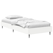 vidaXL Bedframe Wit 80 x 200 cm Bewerkt hout
