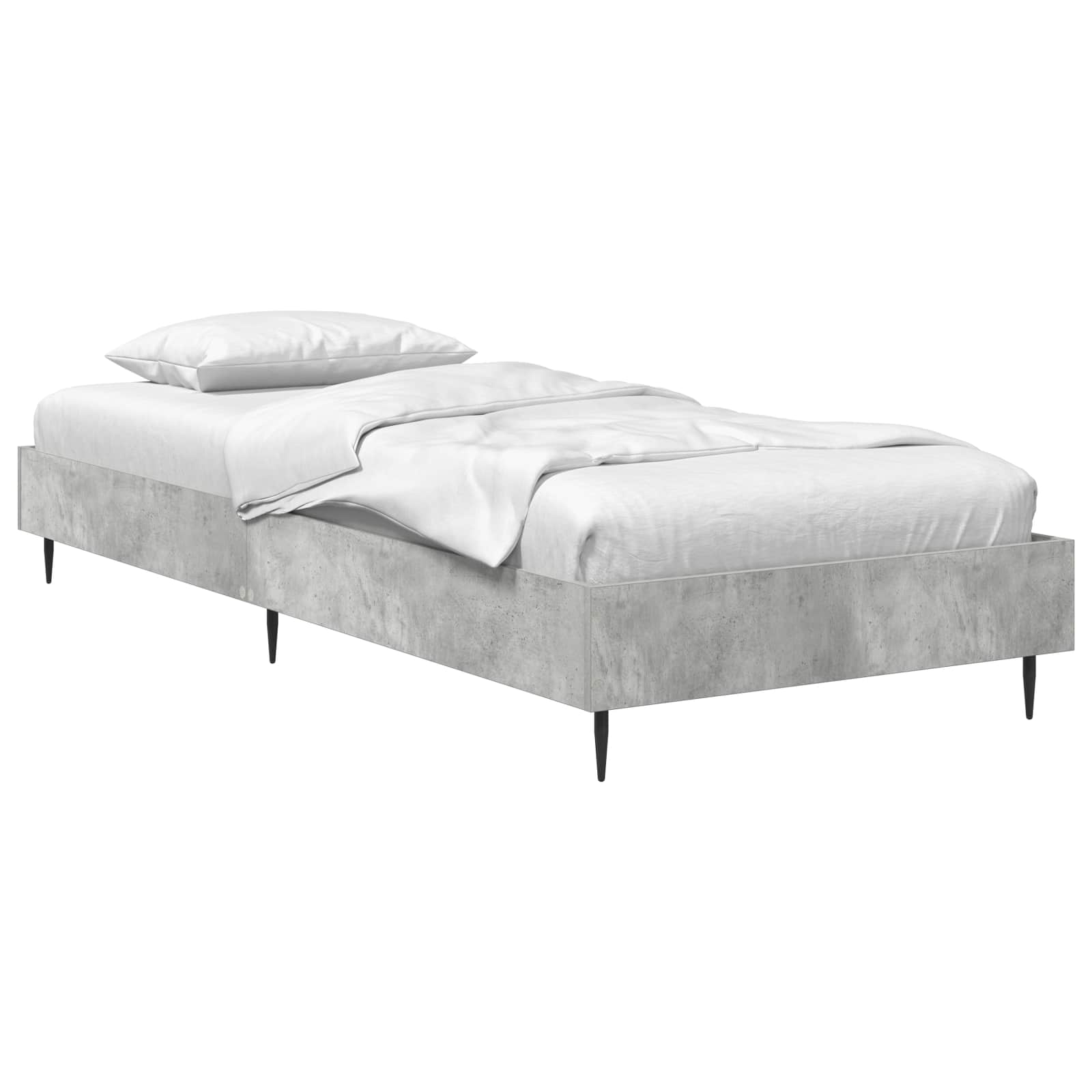 vidaXL Bedframe Wit 80 x 200 cm Bewerkt hout