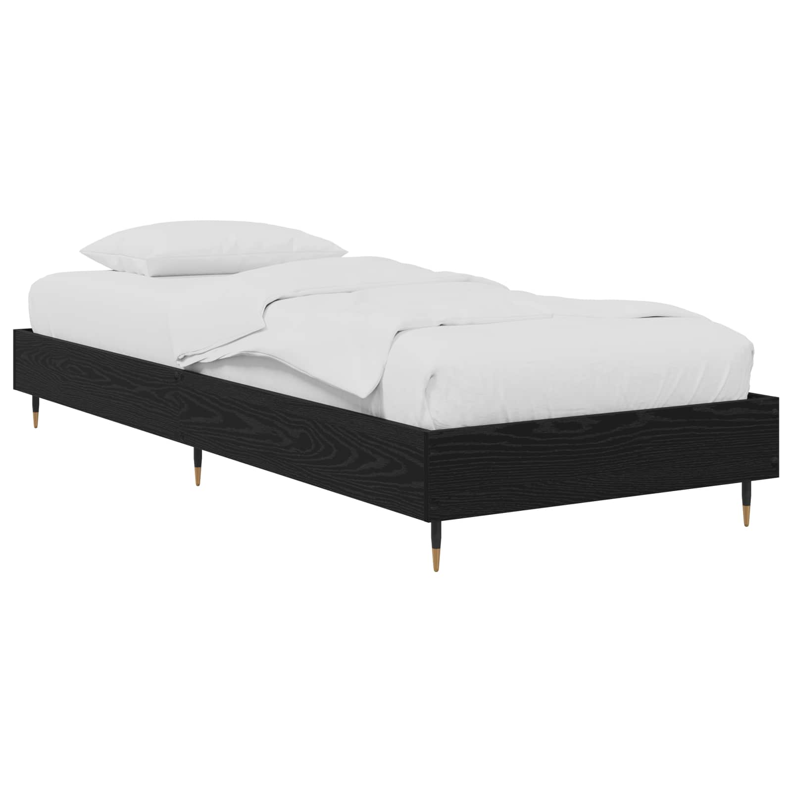 vidaXL Bedframe Wit 80 x 200 cm Bewerkt hout