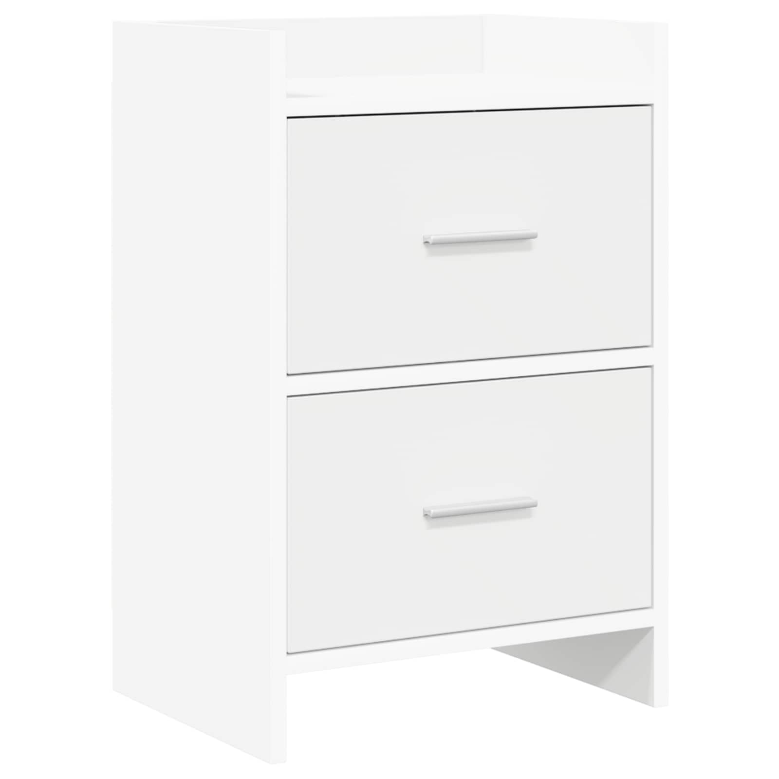 vidaXL Nachtkastjes Wit 40 x 30 x 60 cm Bewerkt hout