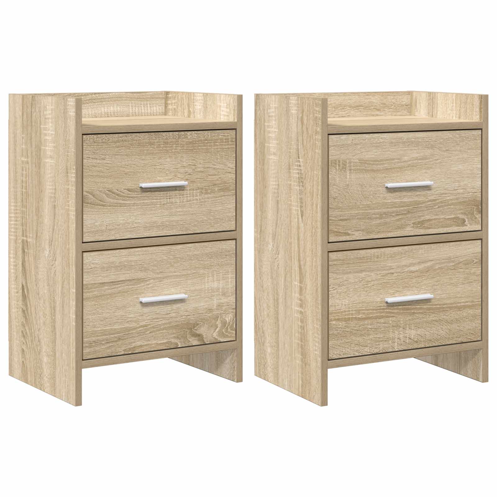 vidaXL Nachtkastjes Wit 40 x 30 x 60 cm Bewerkt hout