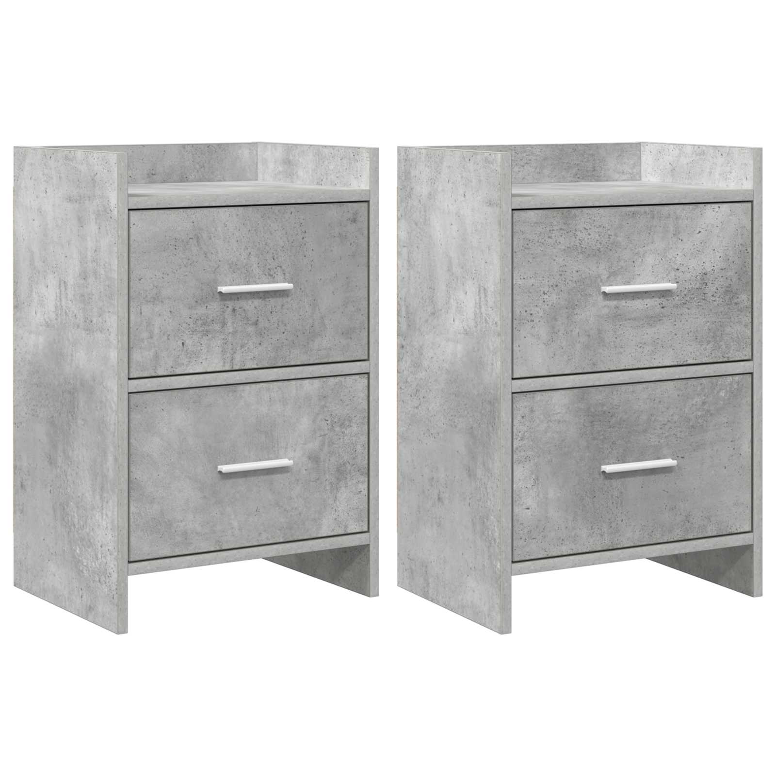vidaXL Nachtkastjes Wit 40 x 30 x 60 cm Bewerkt hout