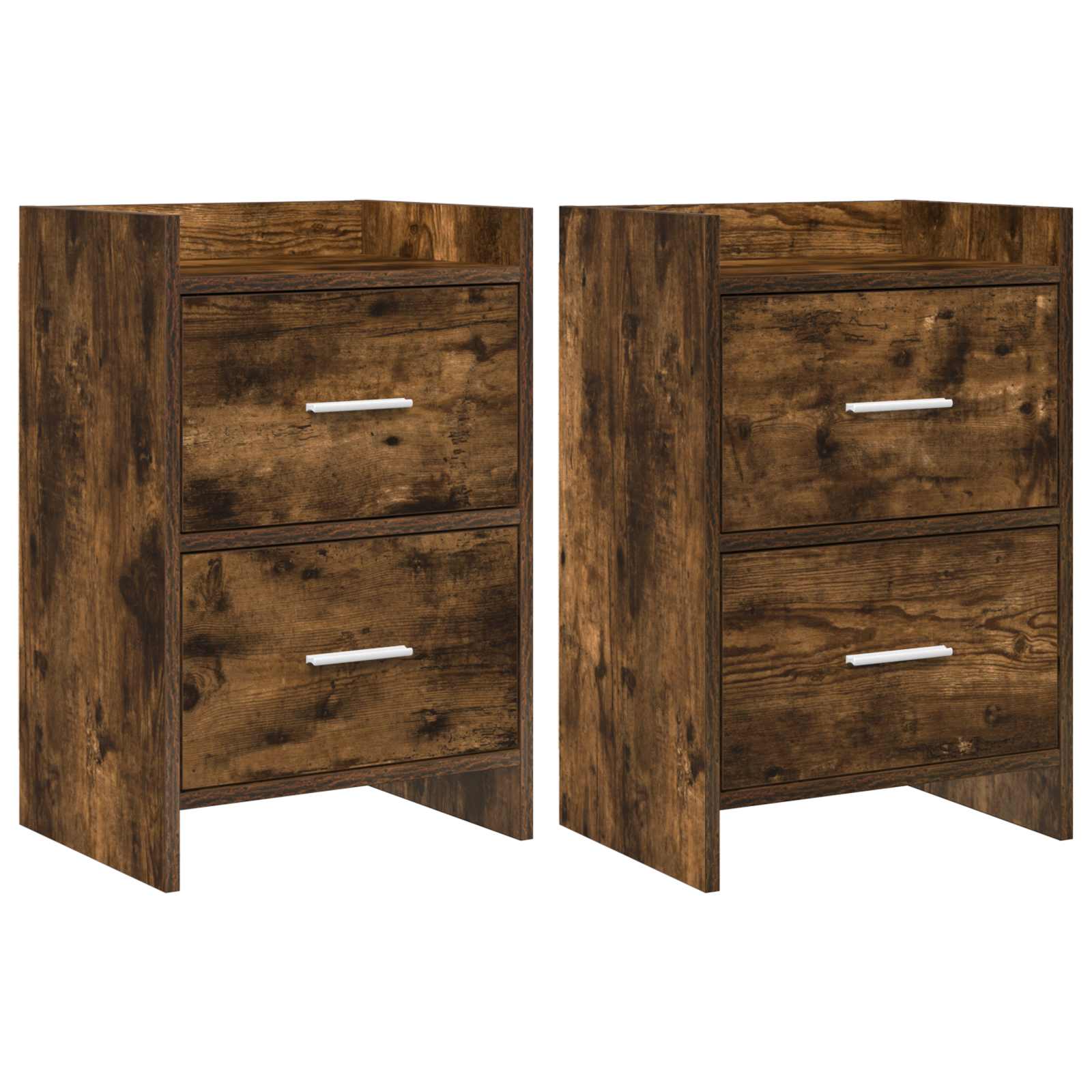 vidaXL Nachtkastjes Wit 40 x 30 x 60 cm Bewerkt hout