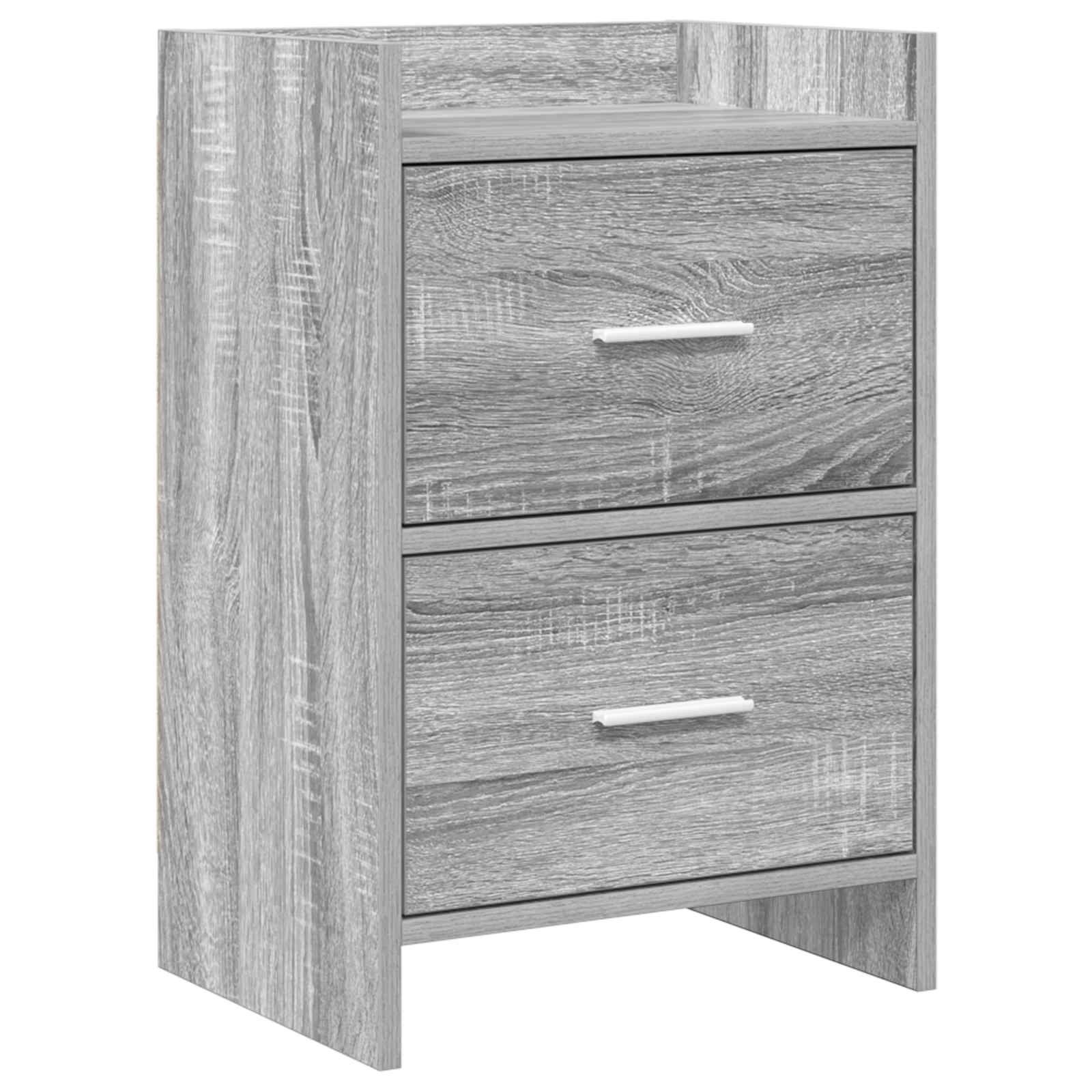 vidaXL Nachtkastjes Wit 40 x 30 x 60 cm Bewerkt hout