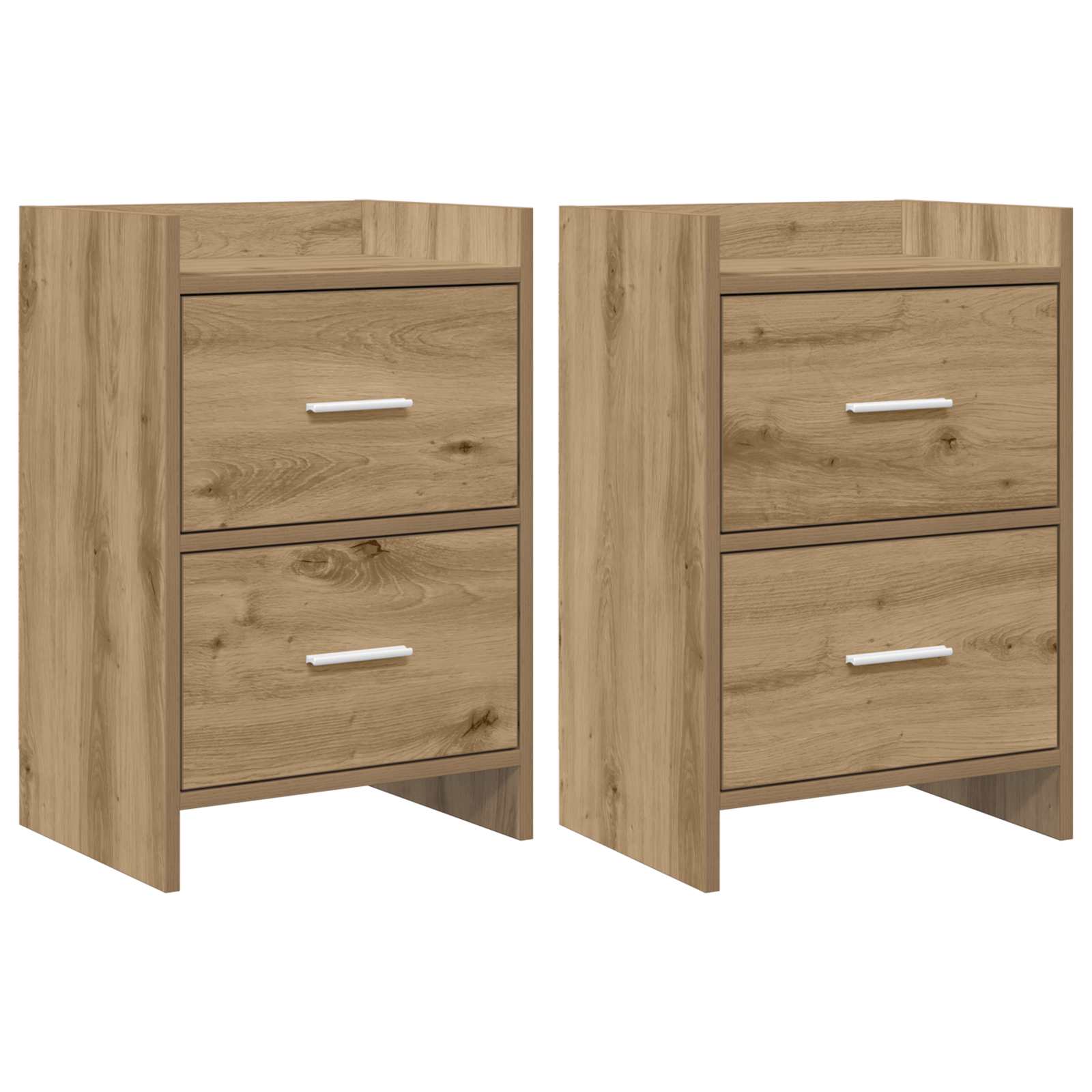 vidaXL Nachtkastjes Wit 40 x 30 x 60 cm Bewerkt hout