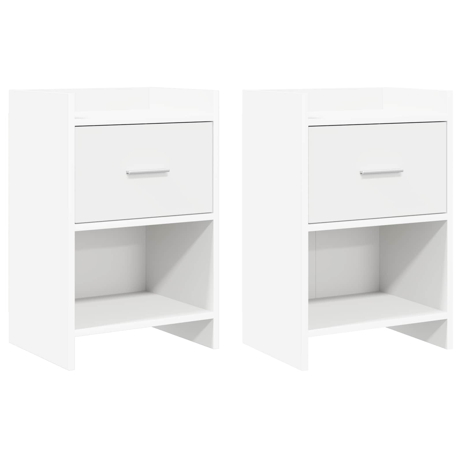 vidaXL Nachtkastjes Wit 40 x 30 x 60 cm Bewerkt hout