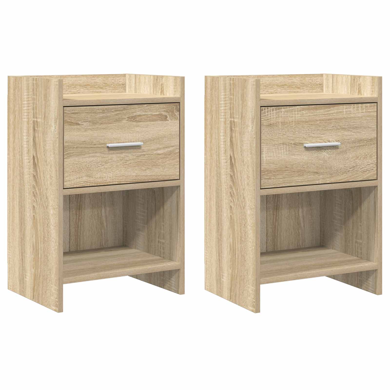 vidaXL Nachtkastjes Wit 40 x 30 x 60 cm Bewerkt hout