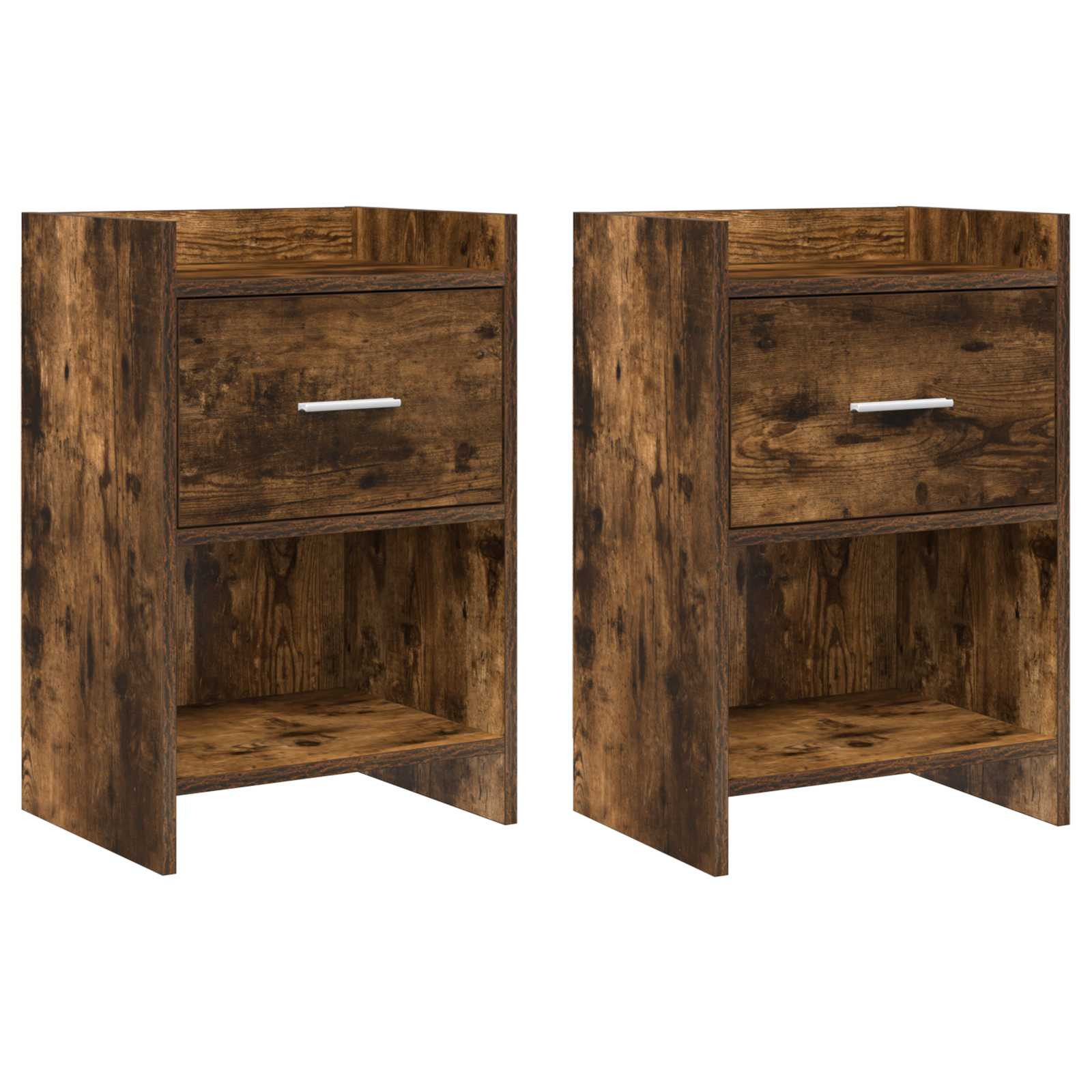 vidaXL Nachtkastjes Wit 40 x 30 x 60 cm Bewerkt hout
