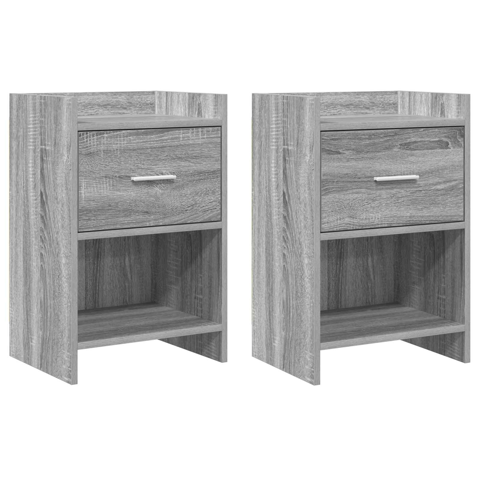 vidaXL Nachtkastjes Wit 40 x 30 x 60 cm Bewerkt hout