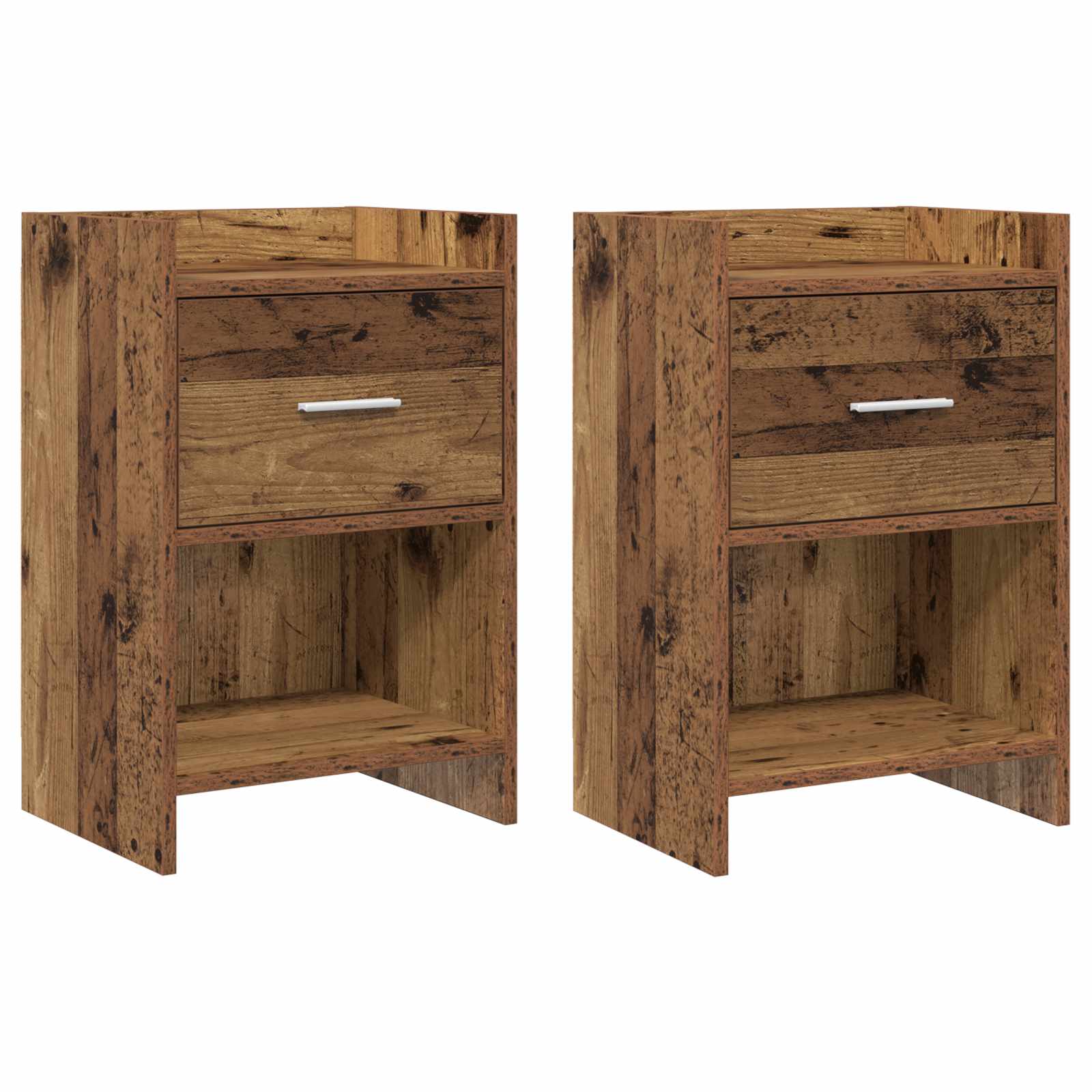 vidaXL Nachtkastjes Wit 40 x 30 x 60 cm Bewerkt hout