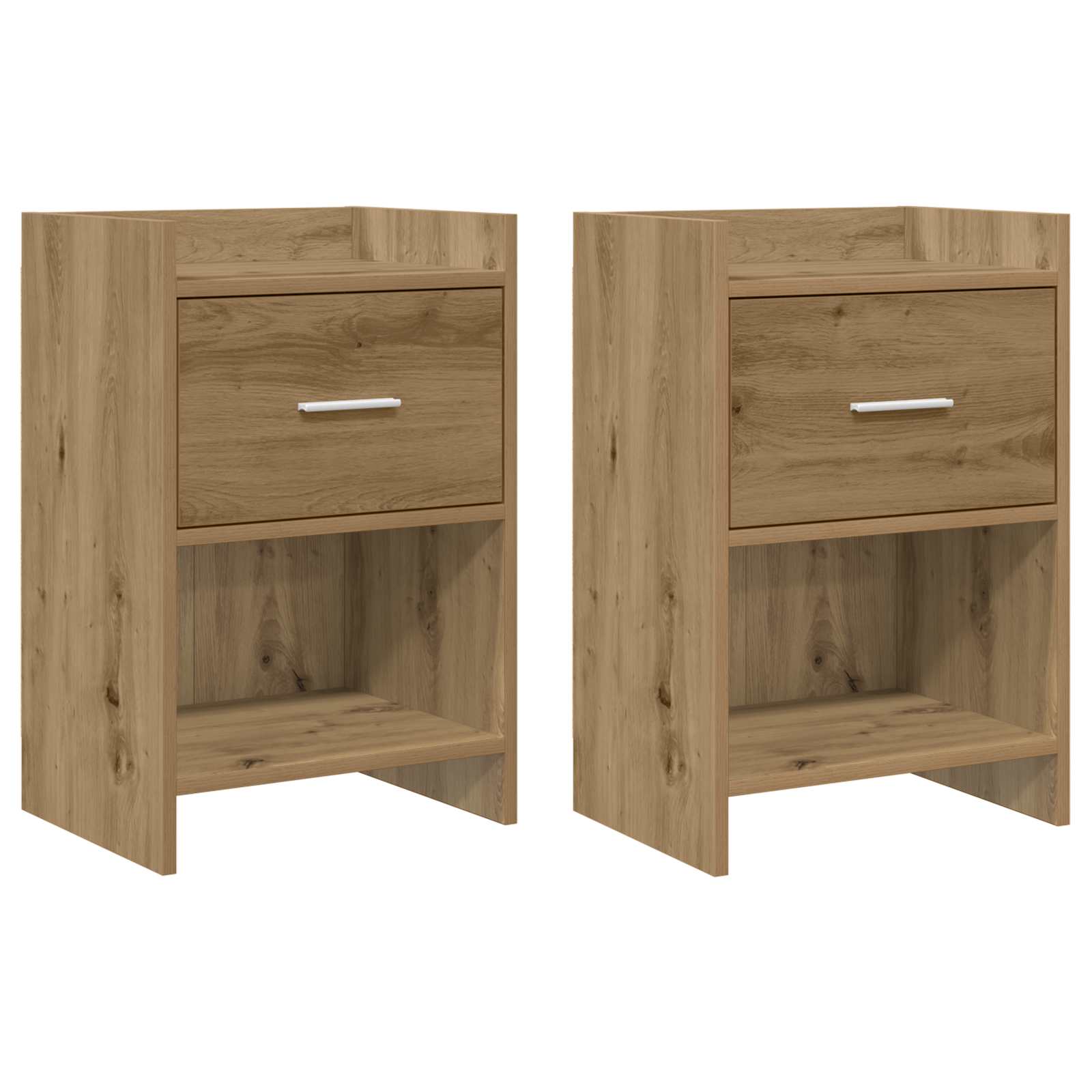 vidaXL Nachtkastjes Wit 40 x 30 x 60 cm Bewerkt hout