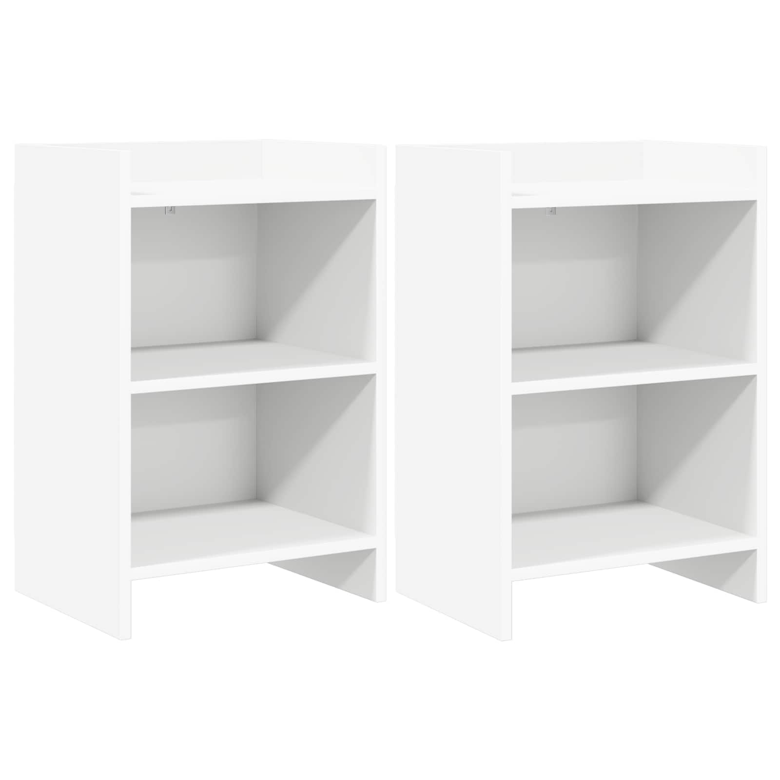 vidaXL Nachtkastjes Wit 40 x 30 x 60 cm Bewerkt hout