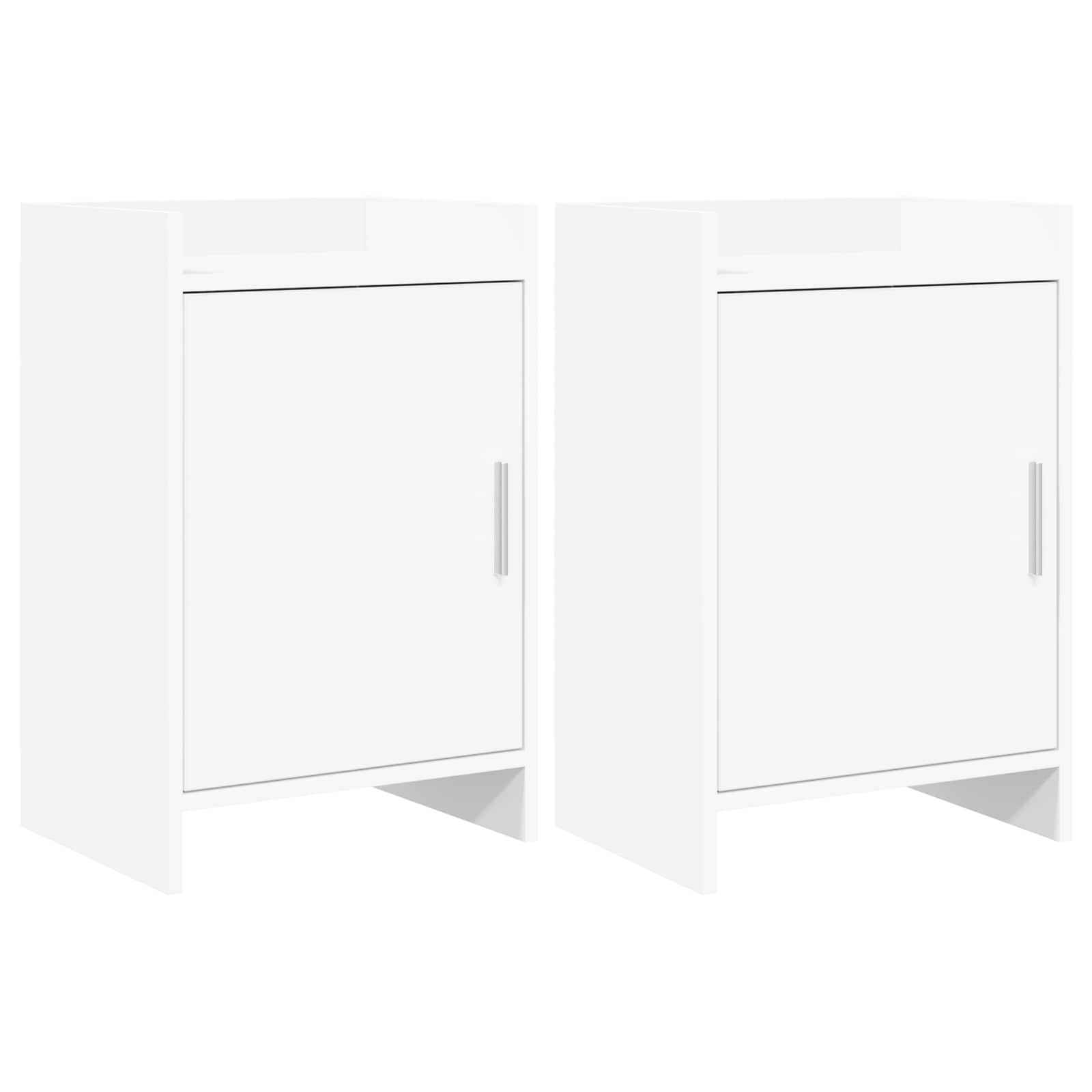 vidaXL Nachtkastjes Wit 40 x 30 x 60 cm Bewerkt hout