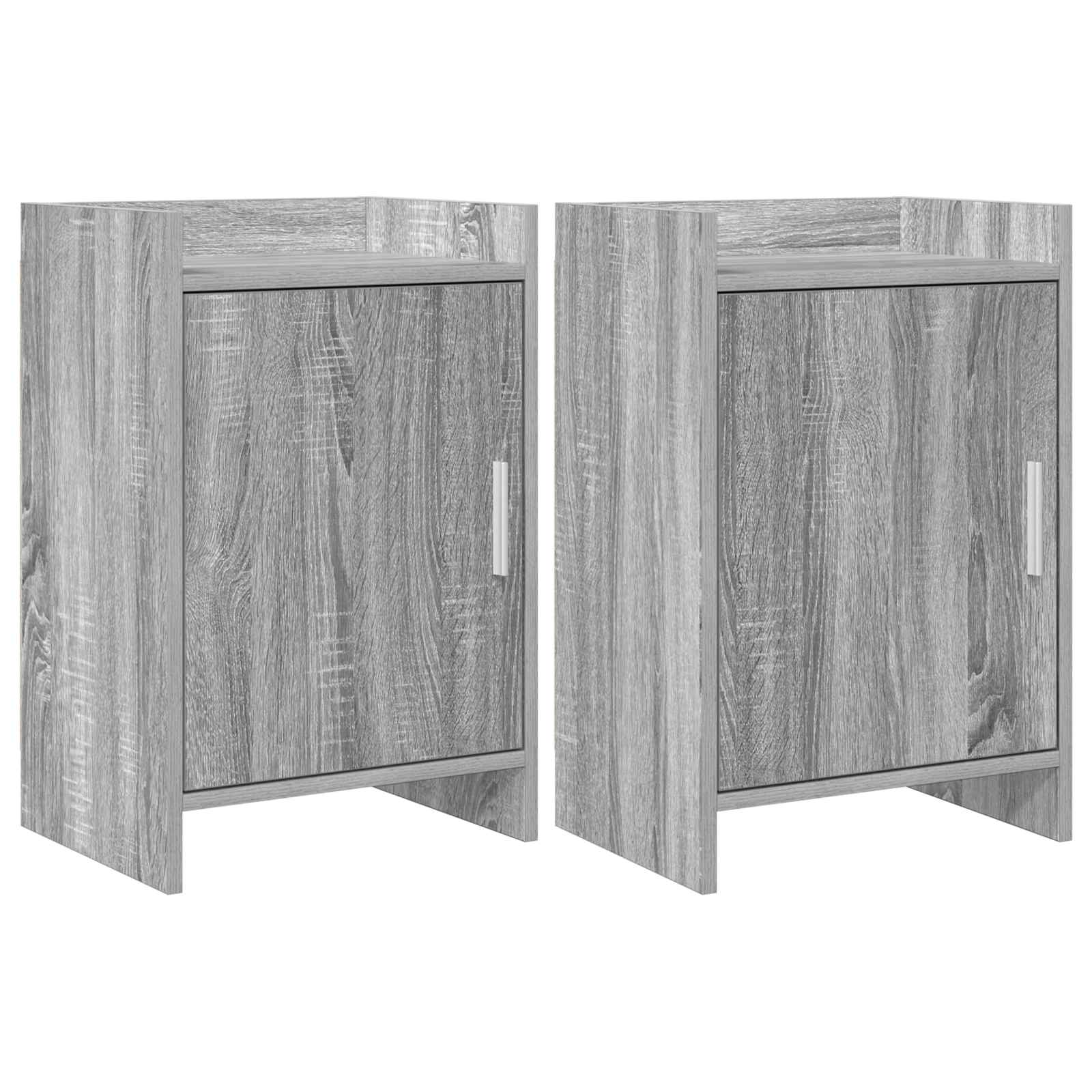 vidaXL Nachtkastjes Wit 40 x 30 x 60 cm Bewerkt hout