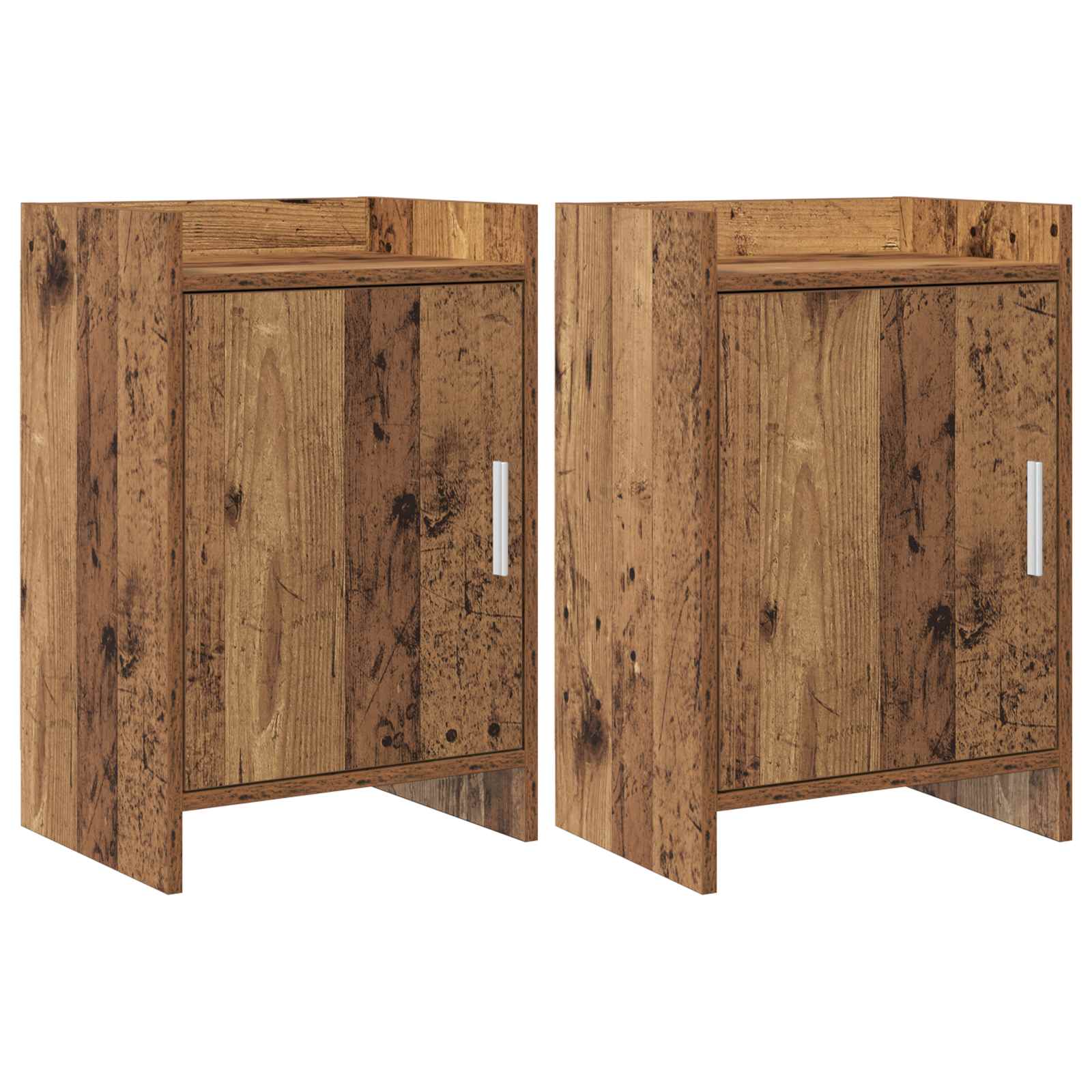 vidaXL Nachtkastjes Wit 40 x 30 x 60 cm Bewerkt hout
