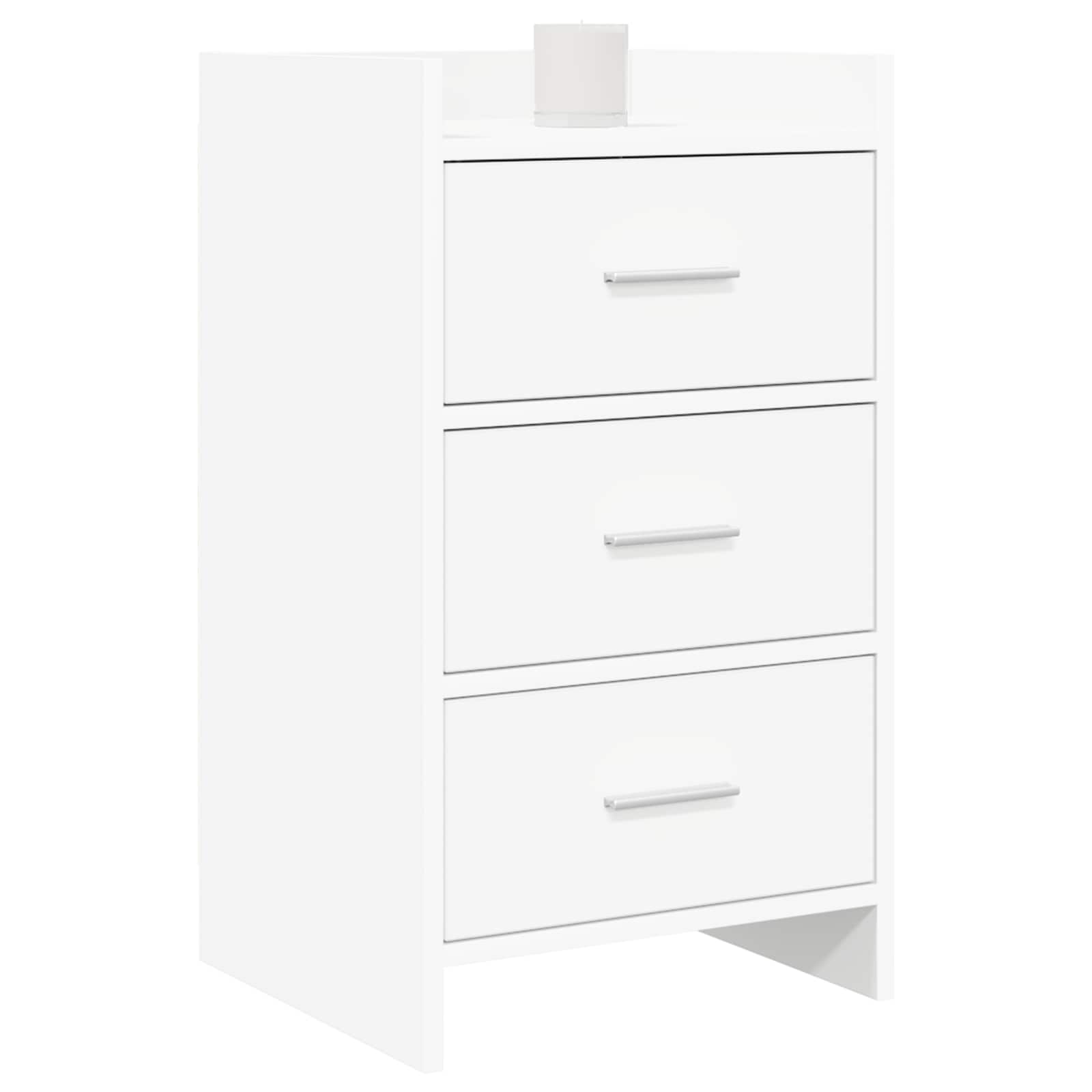 vidaXL Nachtkastjes Wit 40 x 36 x 70 cm Bewerkt hout
