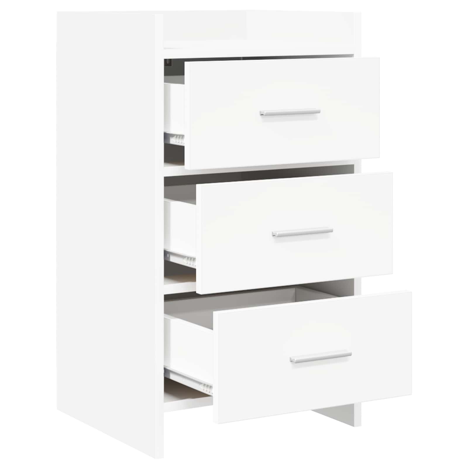 vidaXL Nachtkastjes Wit 40 x 36 x 70 cm Bewerkt hout