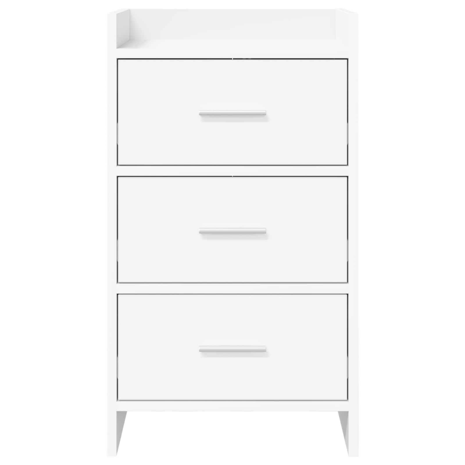 vidaXL Nachtkastjes Wit 40 x 36 x 70 cm Bewerkt hout