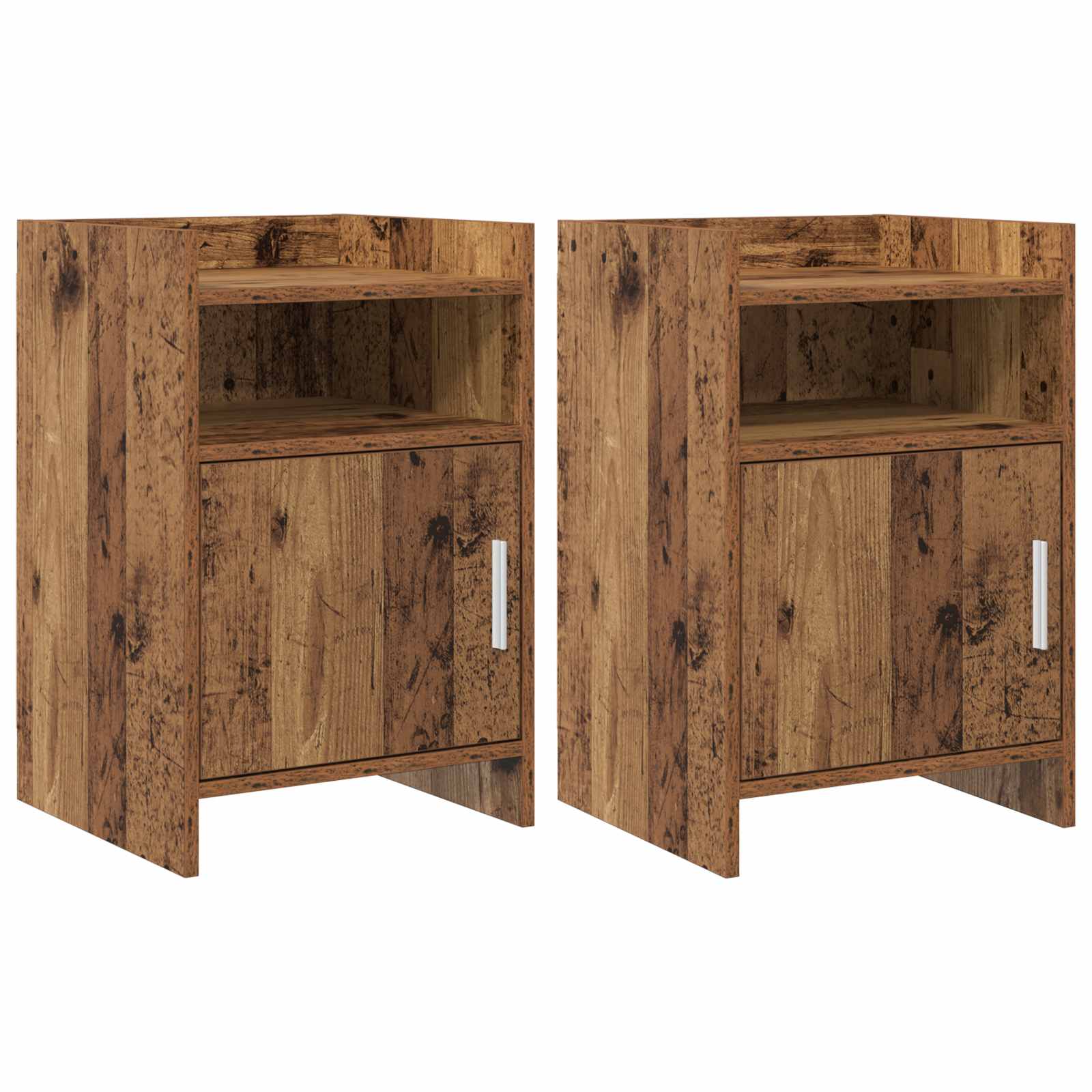 vidaXL Nachtkastjes Wit 40 x 36 x 60 cm Bewerkt hout