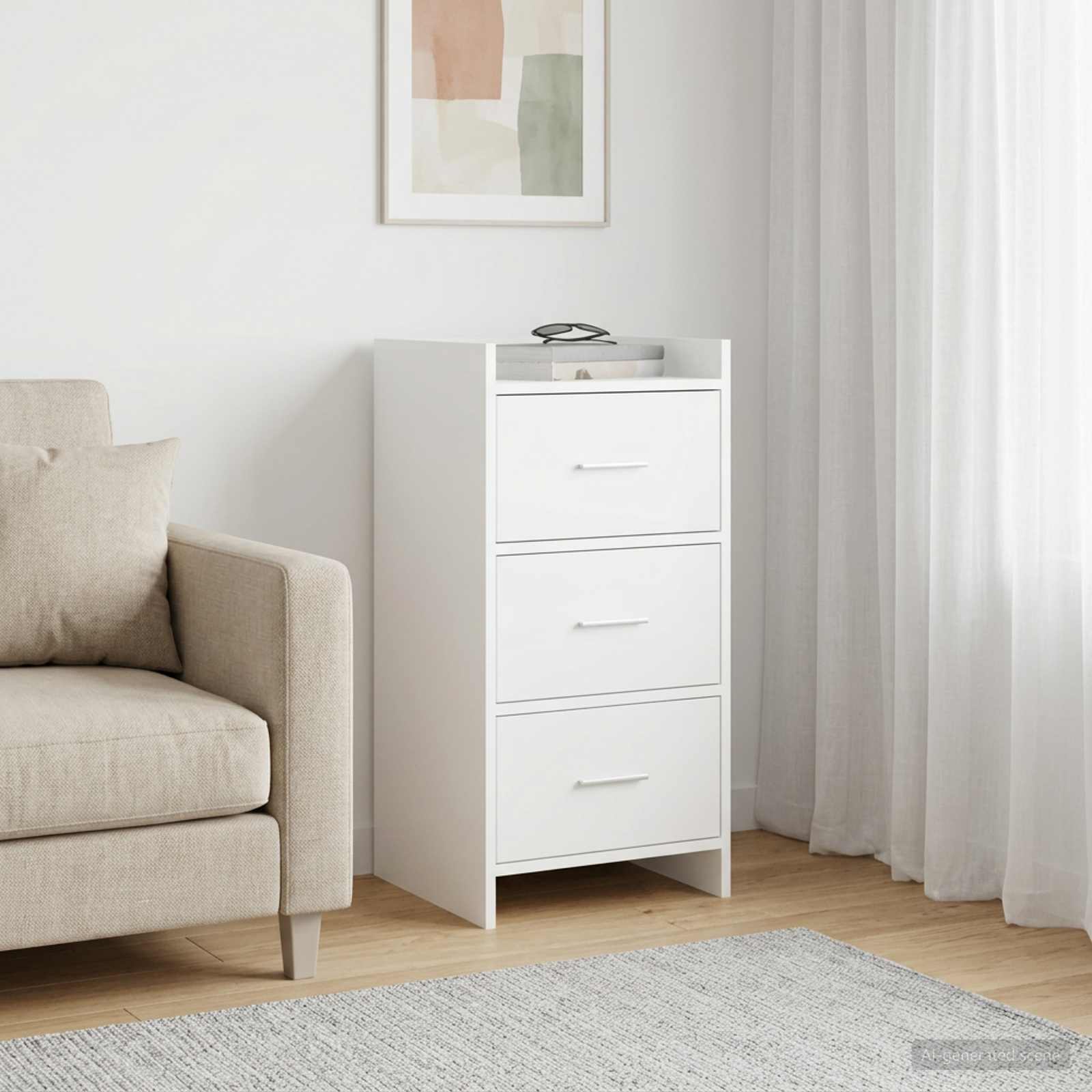 vidaXL Dressoir Wit 40 x 36 x 80 cm Bewerkt hout