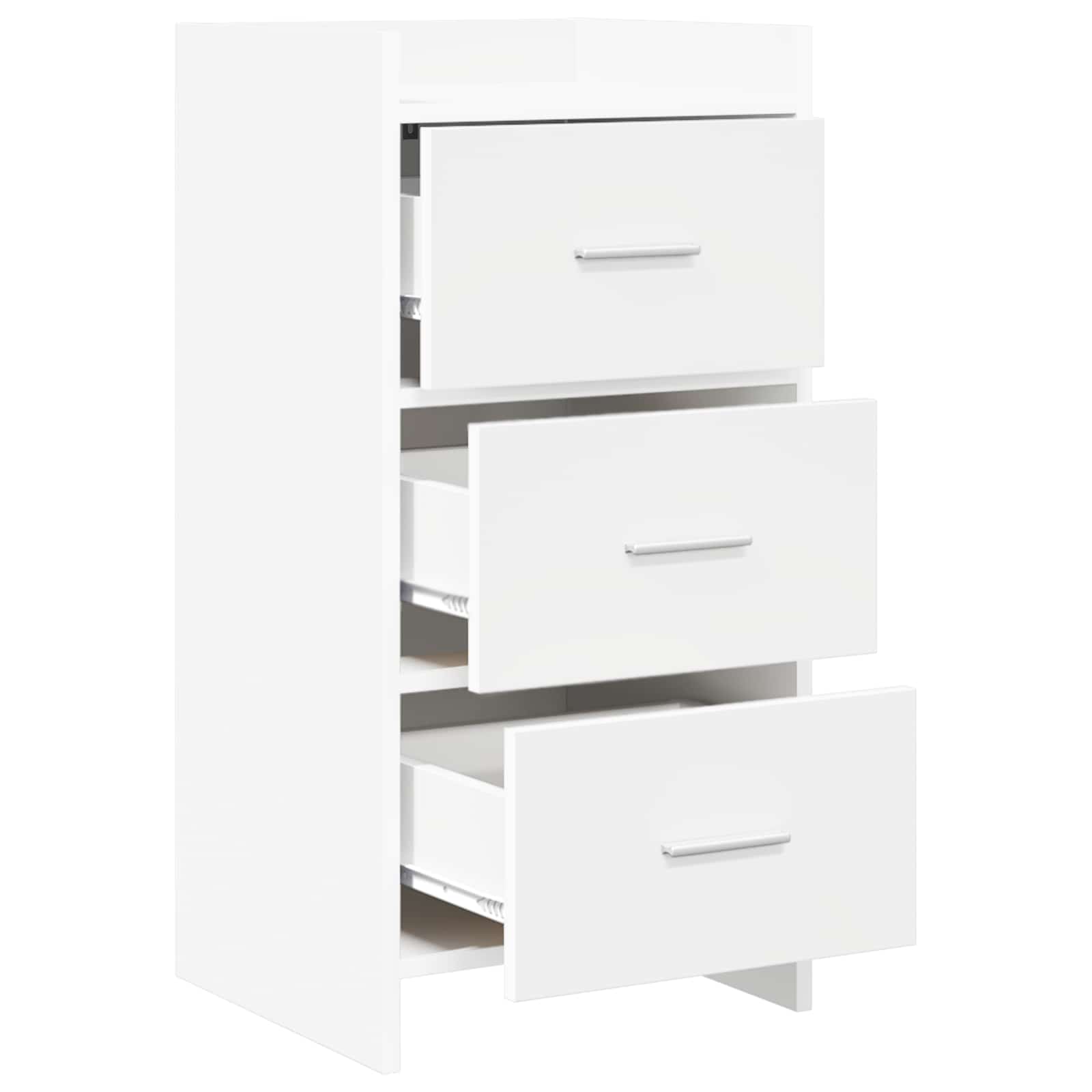vidaXL Dressoir Wit 40 x 36 x 80 cm Bewerkt hout