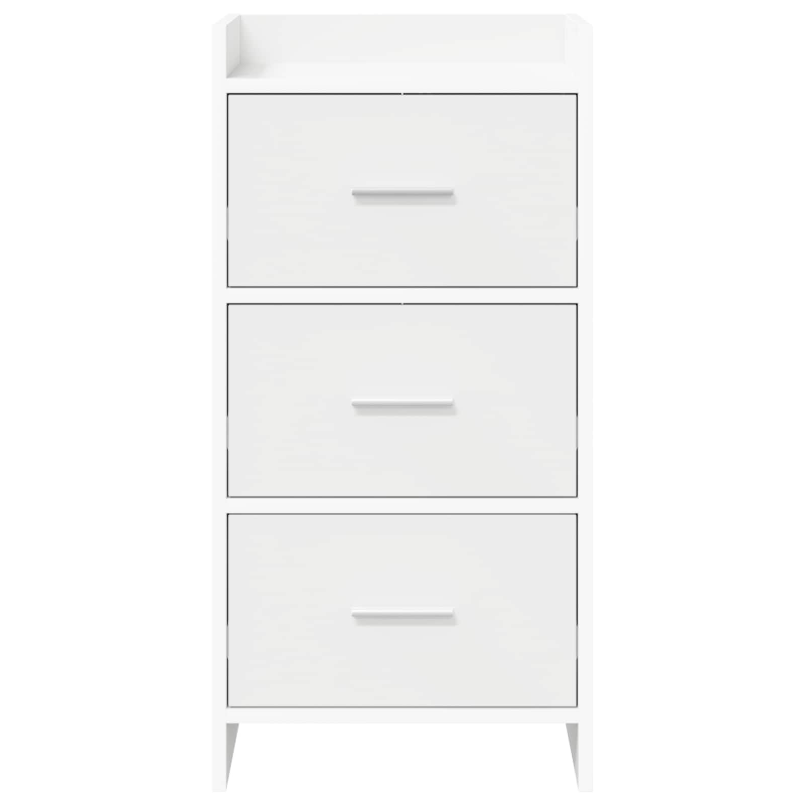vidaXL Dressoir Wit 40 x 36 x 80 cm Bewerkt hout